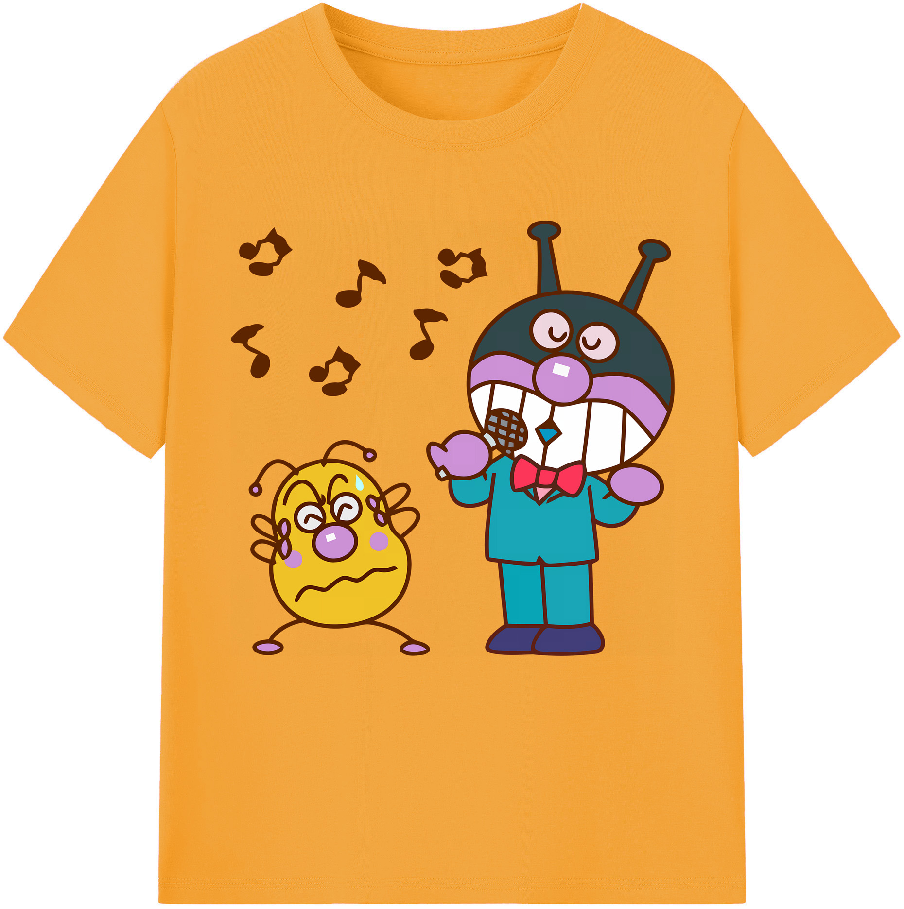 （画像用） アンパンマン Anpanman 綿100％半袖Tシャツ（フロントプリント）