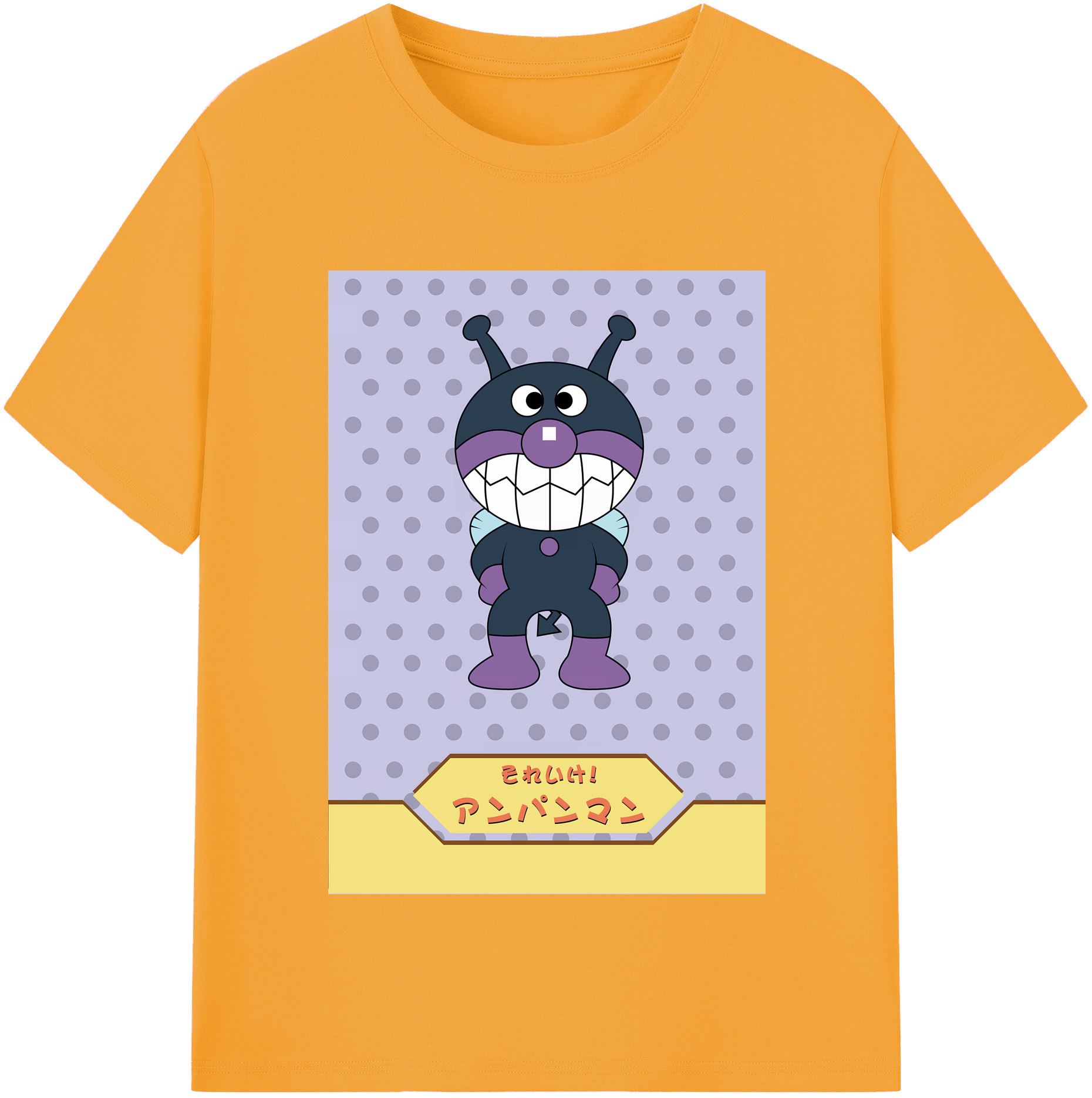 （画像用） アンパンマン Anpanman 綿100％半袖Tシャツ（フロントプリント）