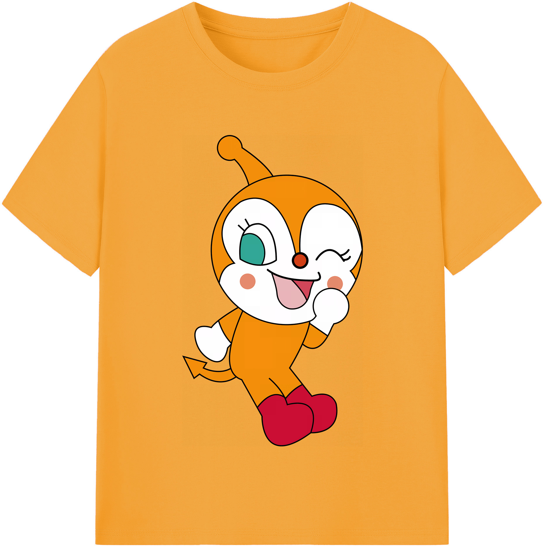 （画像用） アンパンマン Anpanman 綿100％半袖Tシャツ（フロントプリント）