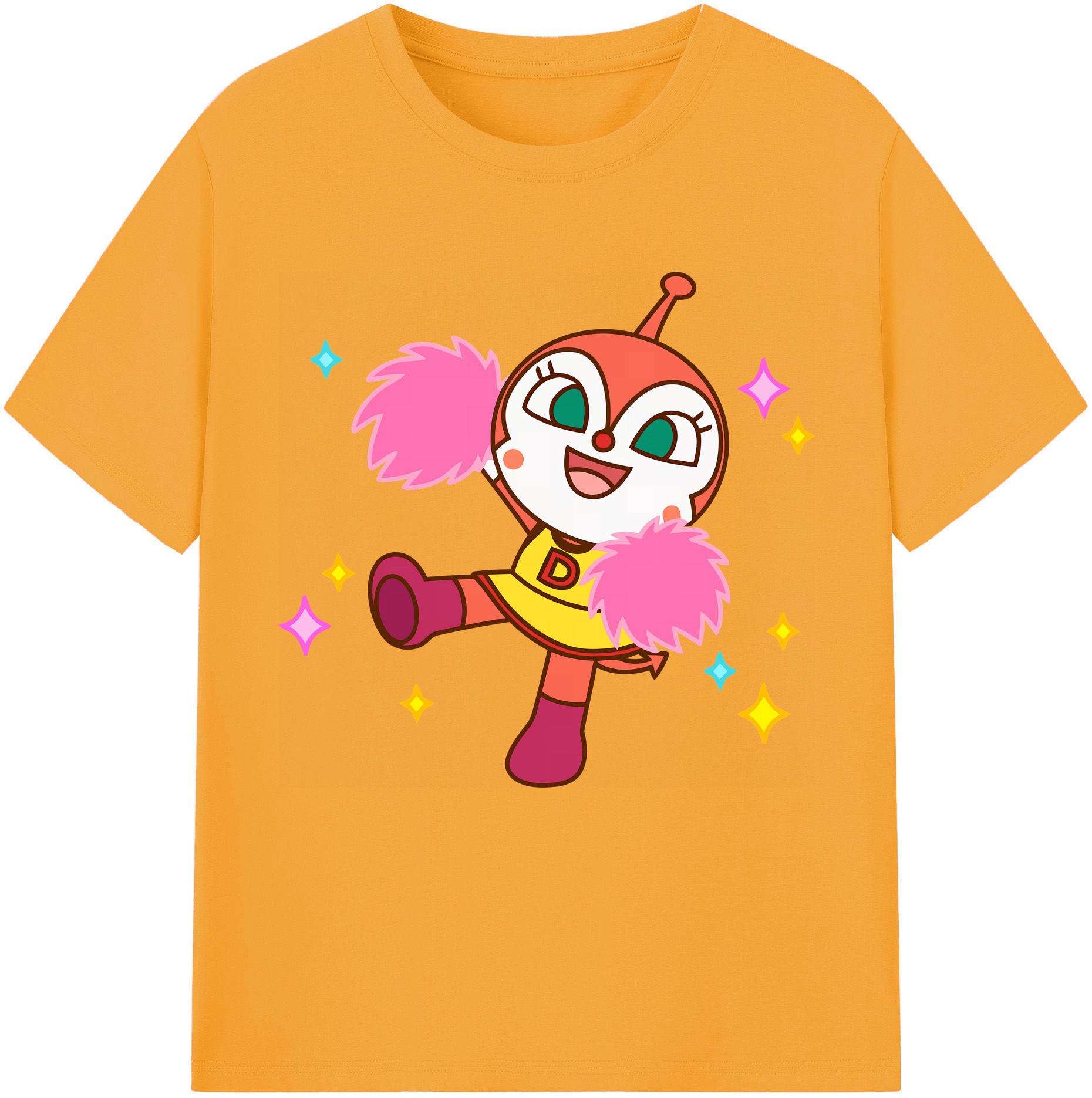 （画像用） アンパンマン Anpanman 綿100％半袖Tシャツ（フロントプリント）