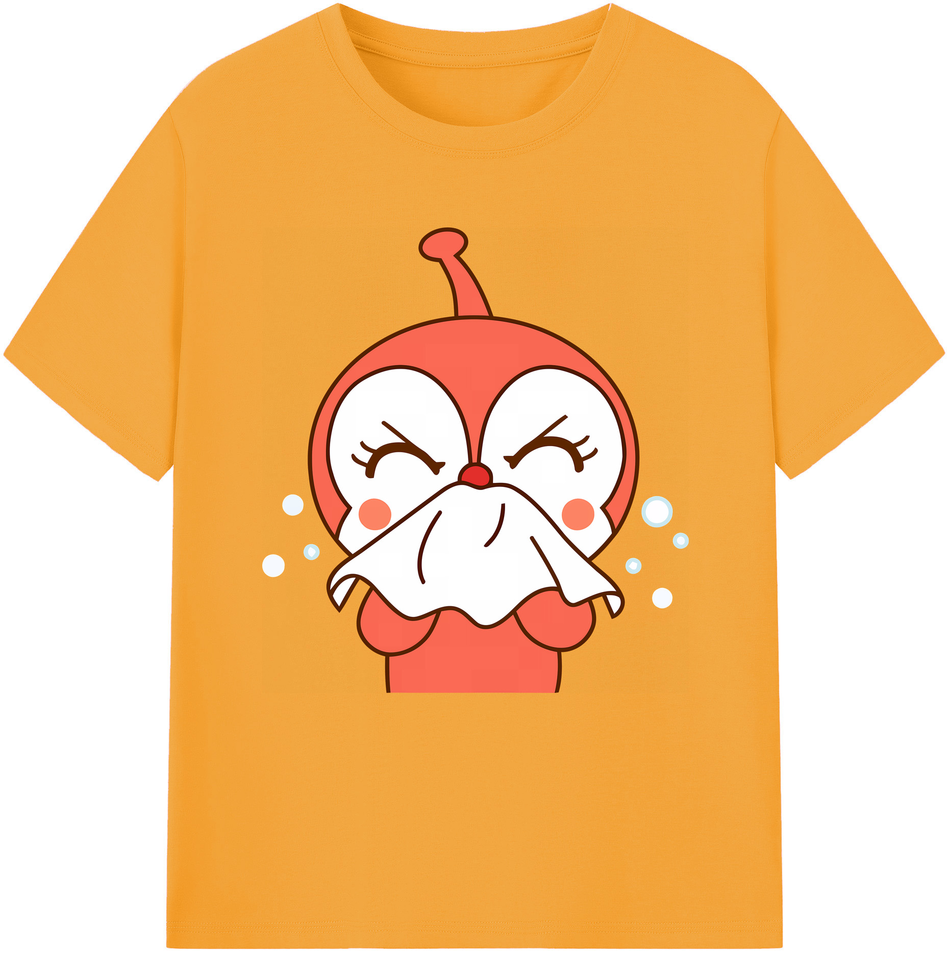 （画像用） アンパンマン Anpanman 綿100％半袖Tシャツ（フロントプリント）