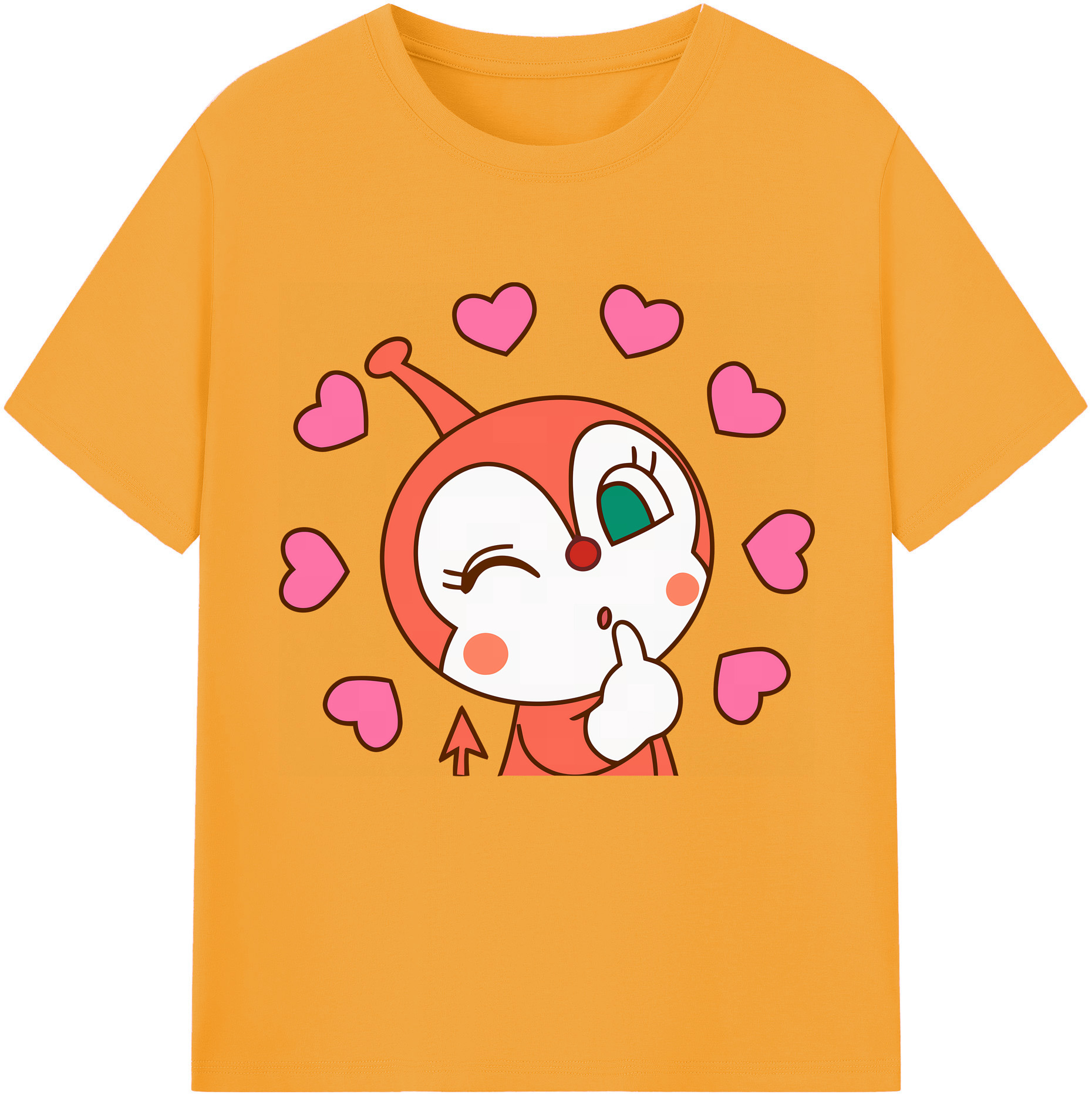 （画像用） アンパンマン Anpanman 綿100％半袖Tシャツ（フロントプリント）
