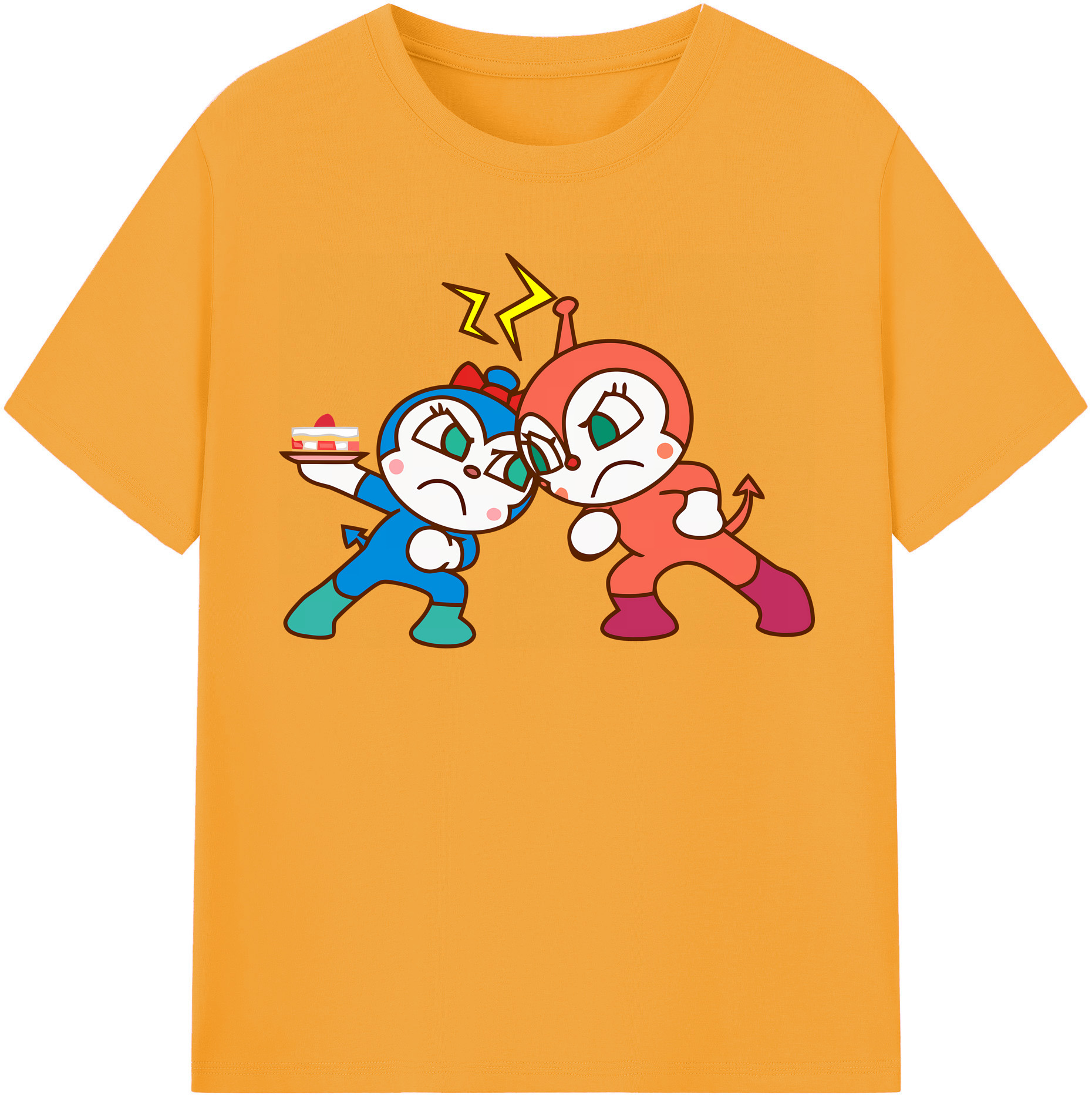 （画像用） アンパンマン Anpanman 綿100％半袖Tシャツ（フロントプリント）