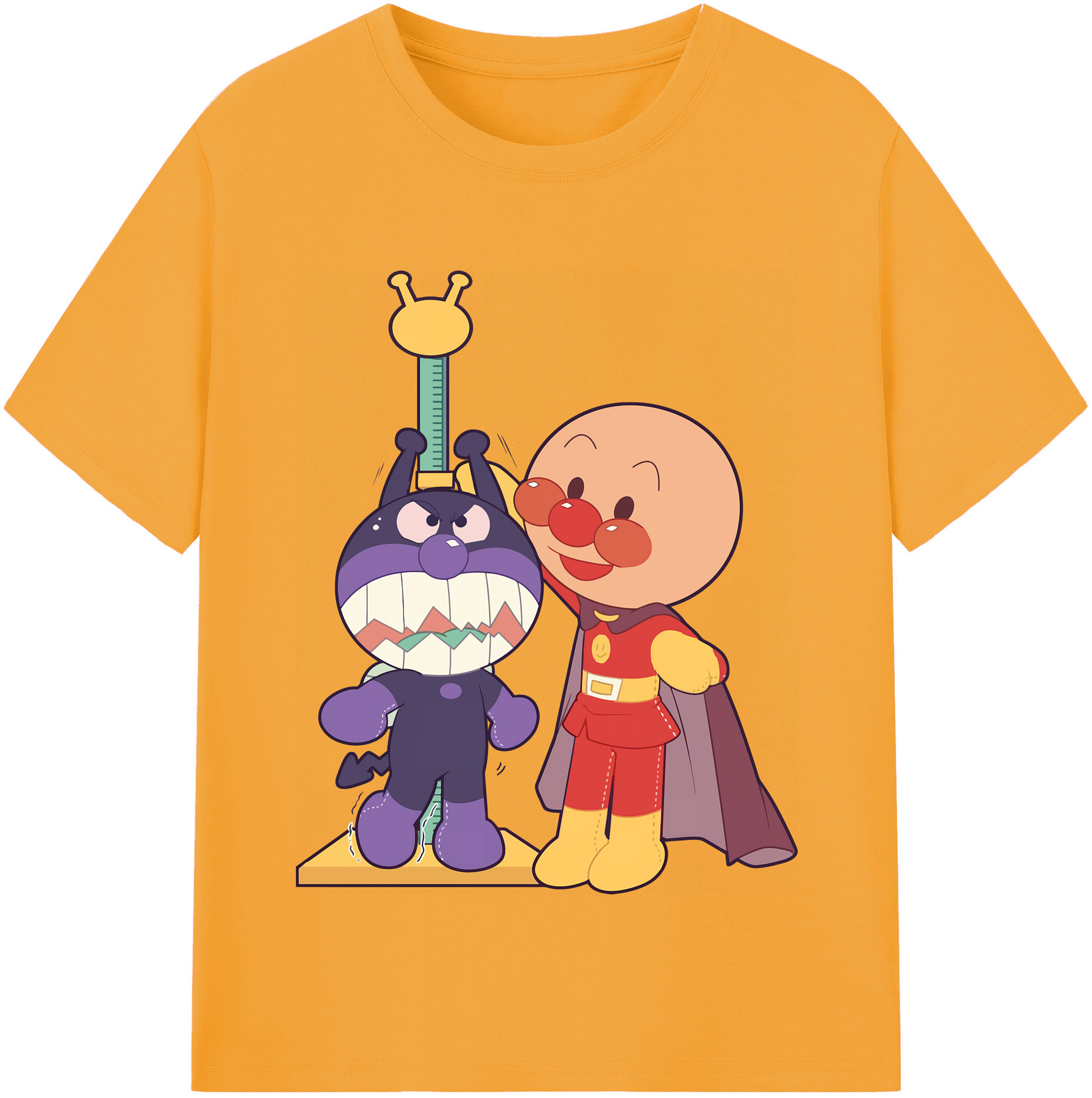 （画像用） アンパンマン Anpanman 綿100％半袖Tシャツ（フロントプリント）