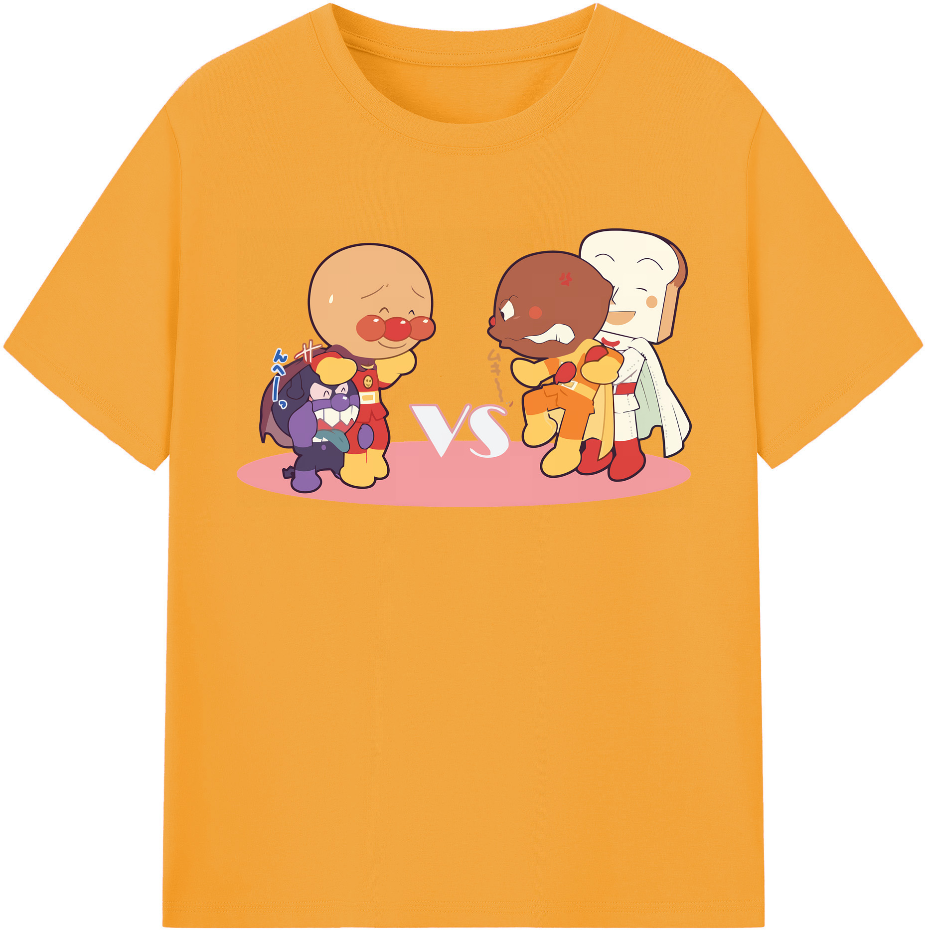 （画像用） アンパンマン Anpanman 綿100％半袖Tシャツ（フロントプリント）