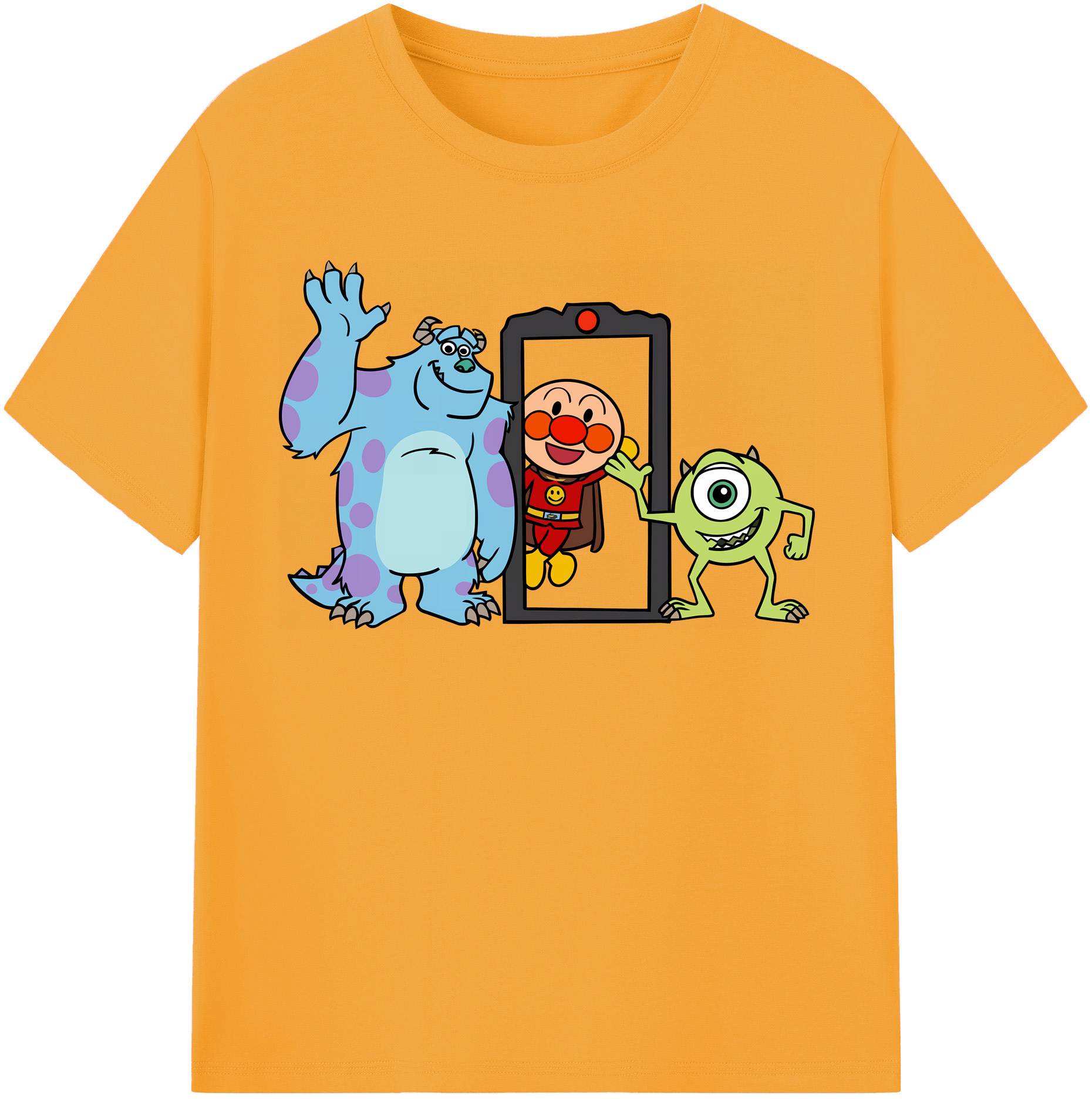 （画像用） アンパンマン Anpanman 綿100％半袖Tシャツ（フロントプリント）