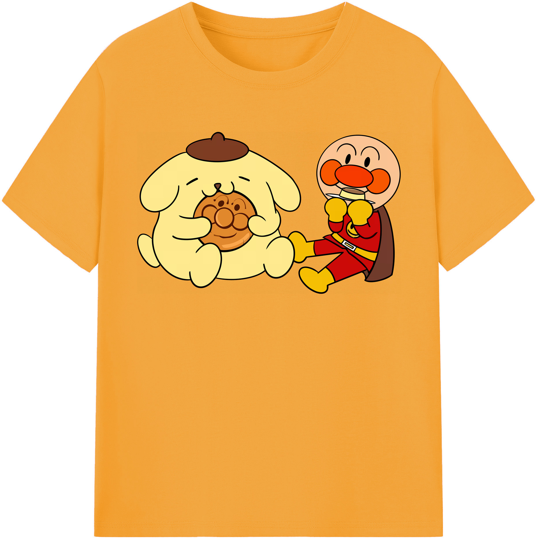（画像用） アンパンマン Anpanman 綿100％半袖Tシャツ（フロントプリント）