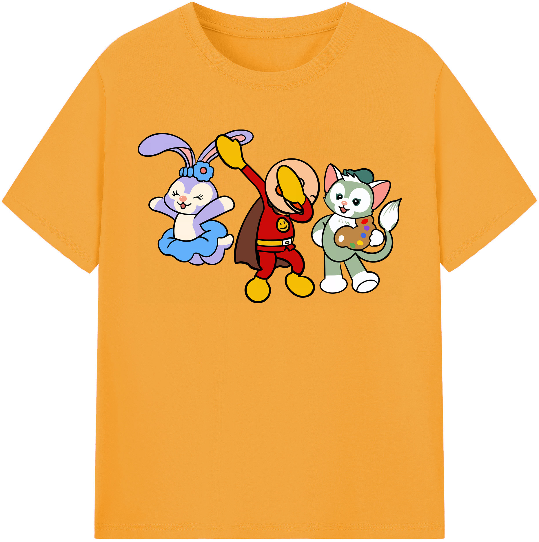 （画像用） アンパンマン Anpanman 綿100％半袖Tシャツ（フロントプリント）