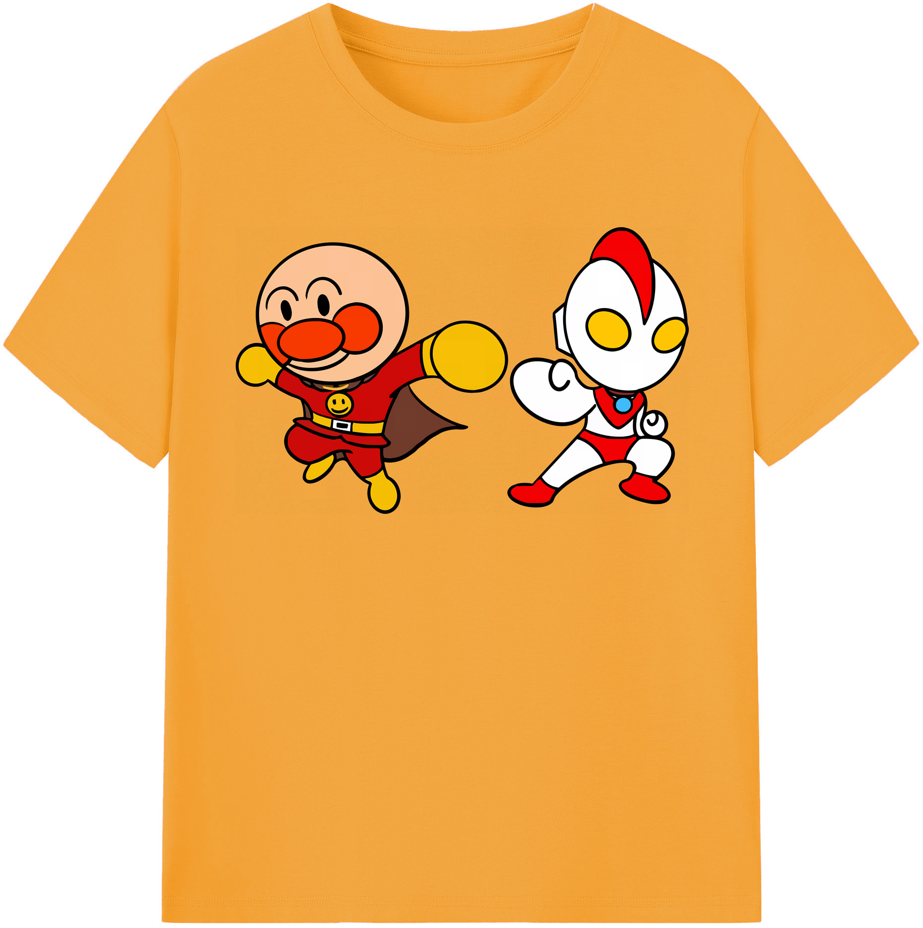 （画像用） アンパンマン Anpanman 綿100％半袖Tシャツ（フロントプリント）