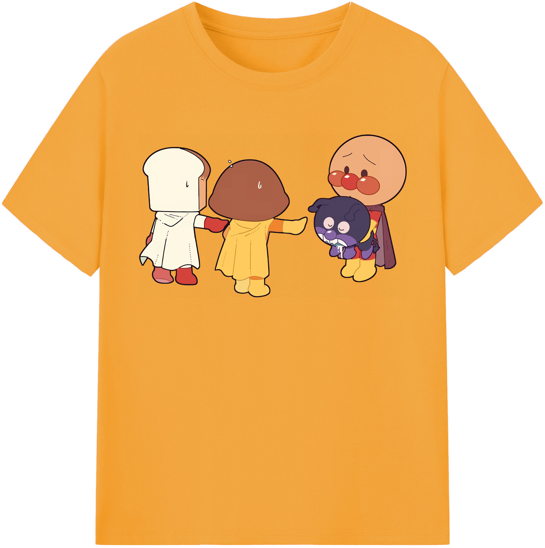 （画像用） アンパンマン Anpanman 綿100％半袖Tシャツ（フロントプリント）