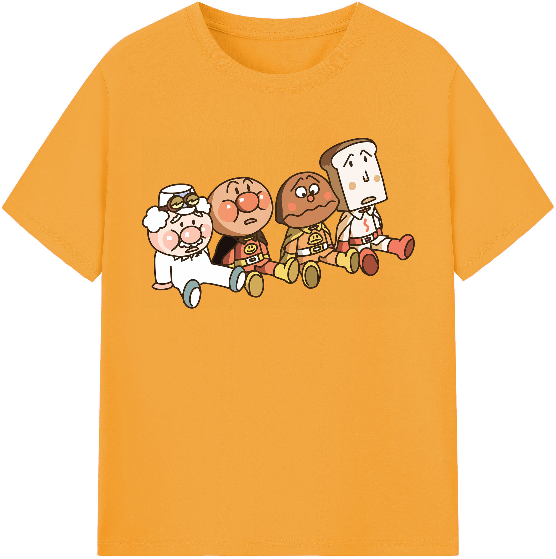 （画像用） アンパンマン Anpanman 綿100％半袖Tシャツ（フロントプリント）