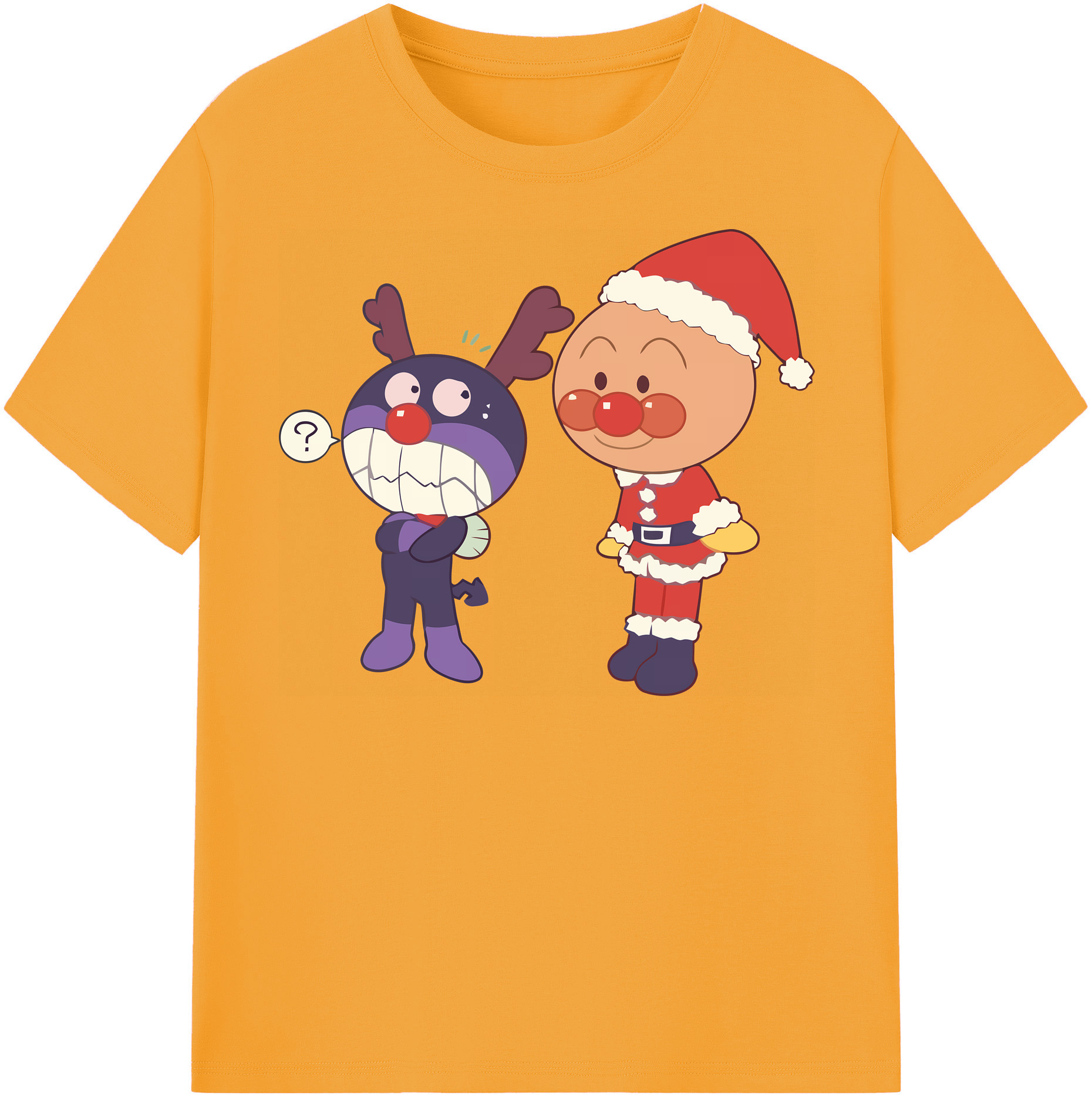 （画像用） アンパンマン Anpanman 綿100％半袖Tシャツ（フロントプリント）