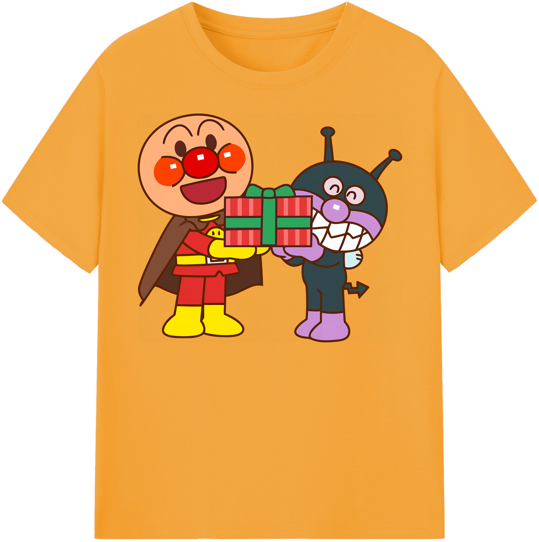 （画像用） アンパンマン Anpanman 綿100％半袖Tシャツ（フロントプリント）