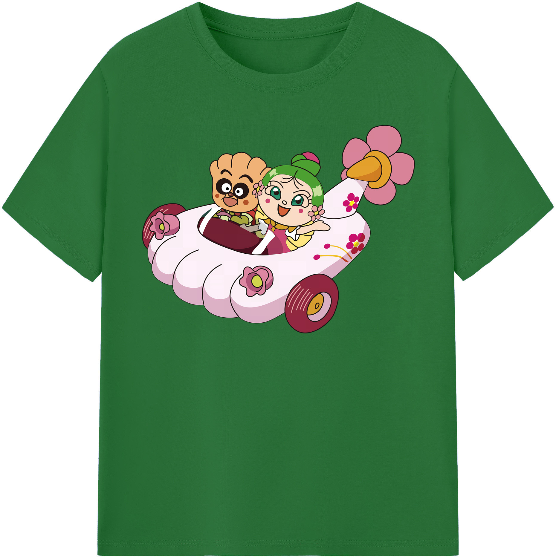 （画像用） アンパンマン Anpanman 綿100％半袖Tシャツ（フロントプリント）