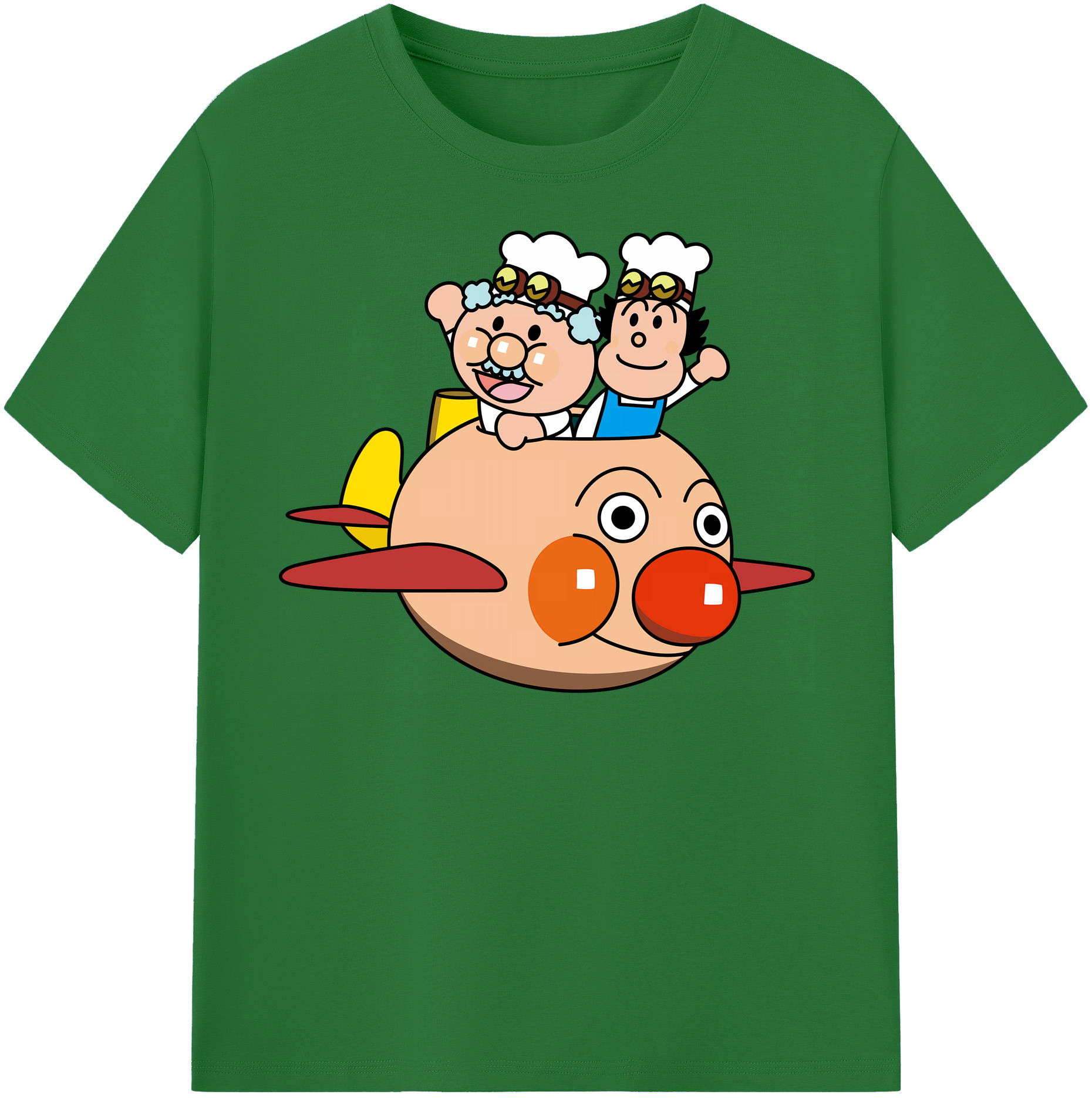（画像用） アンパンマン Anpanman 綿100％半袖Tシャツ（フロントプリント）