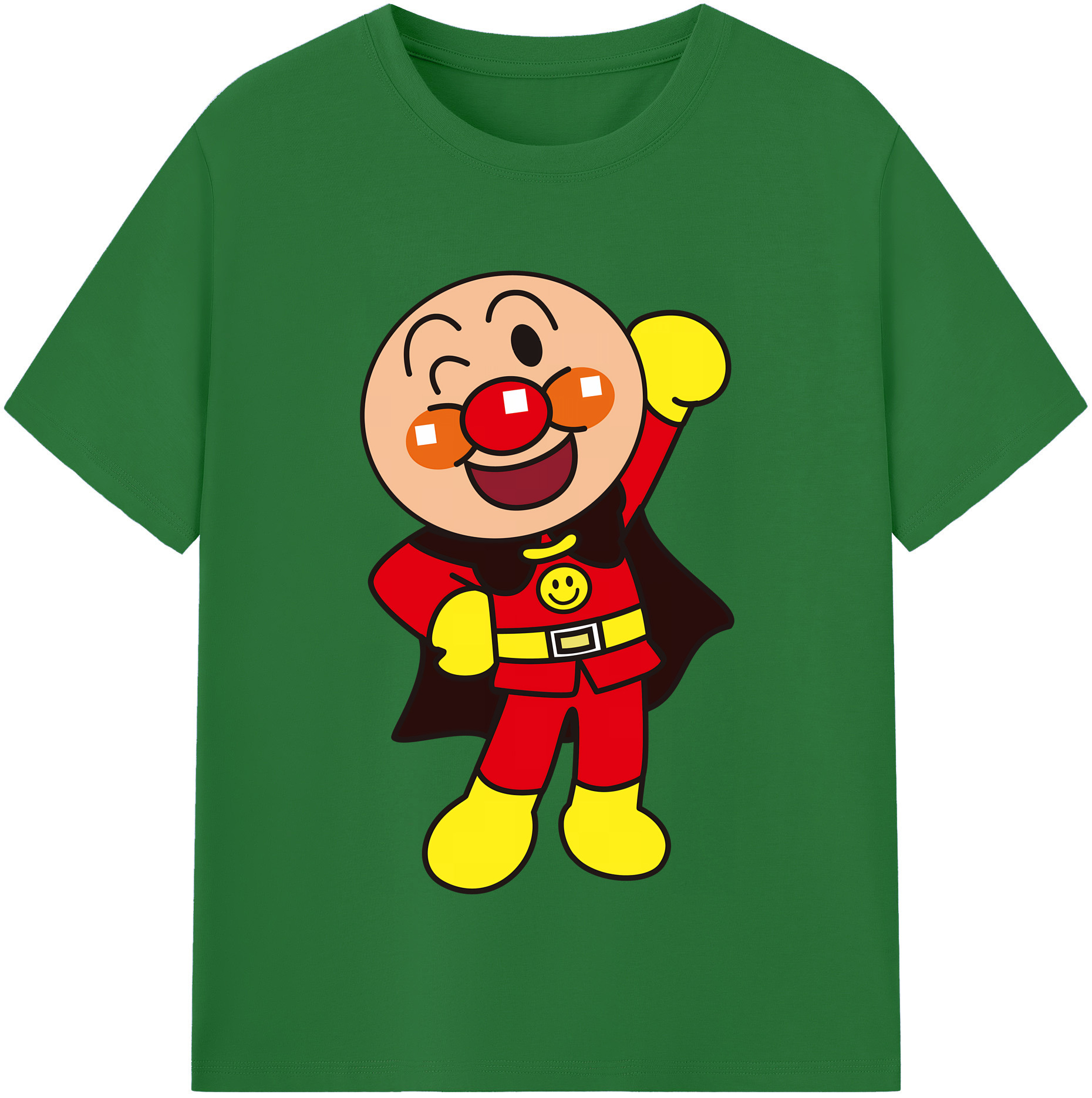 （画像用） アンパンマン Anpanman 綿100％半袖Tシャツ（フロントプリント）