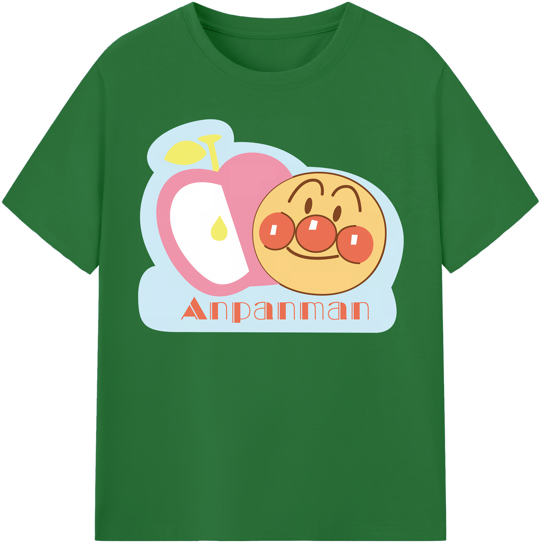 （画像用） アンパンマン Anpanman 綿100％半袖Tシャツ（フロントプリント）