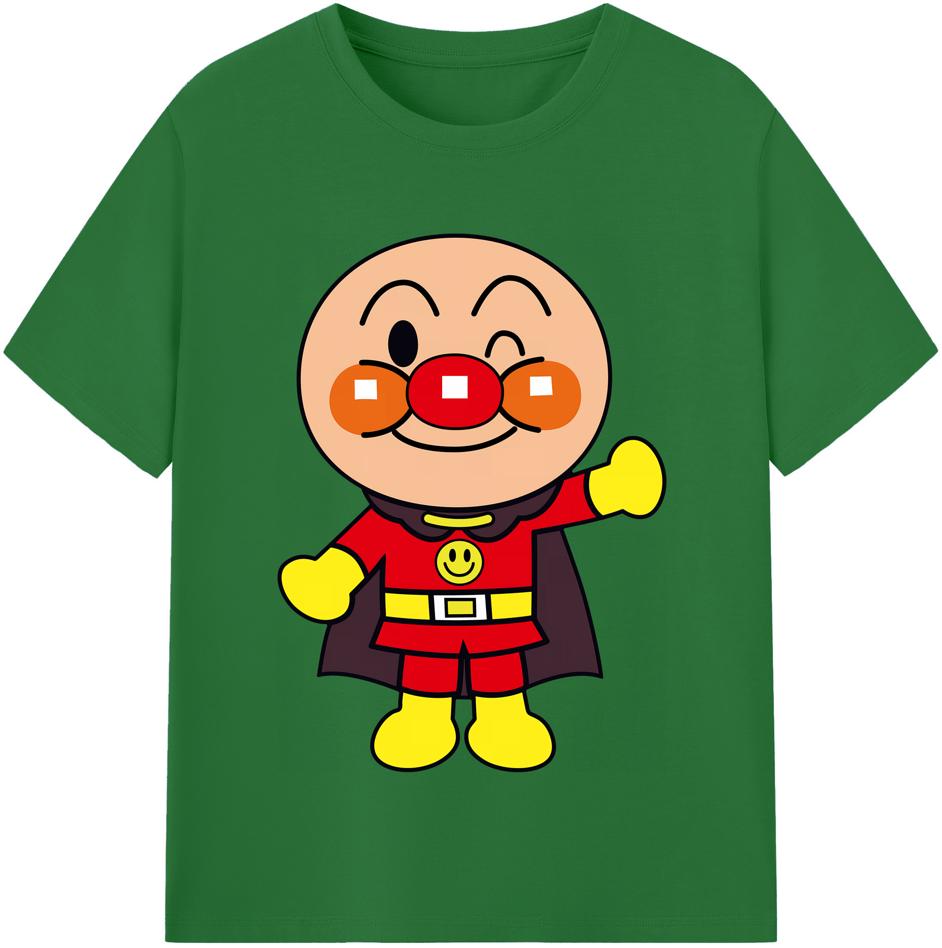 （画像用） アンパンマン Anpanman 綿100％半袖Tシャツ（フロントプリント）