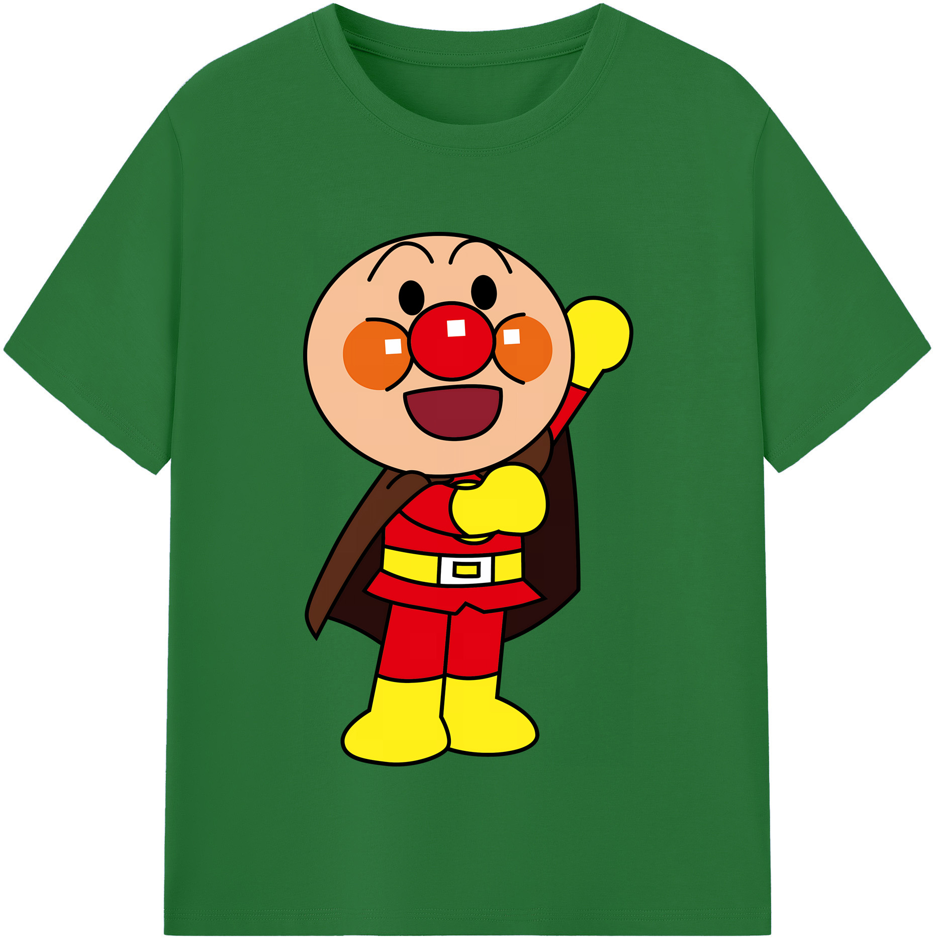 （画像用） アンパンマン Anpanman 綿100％半袖Tシャツ（フロントプリント）