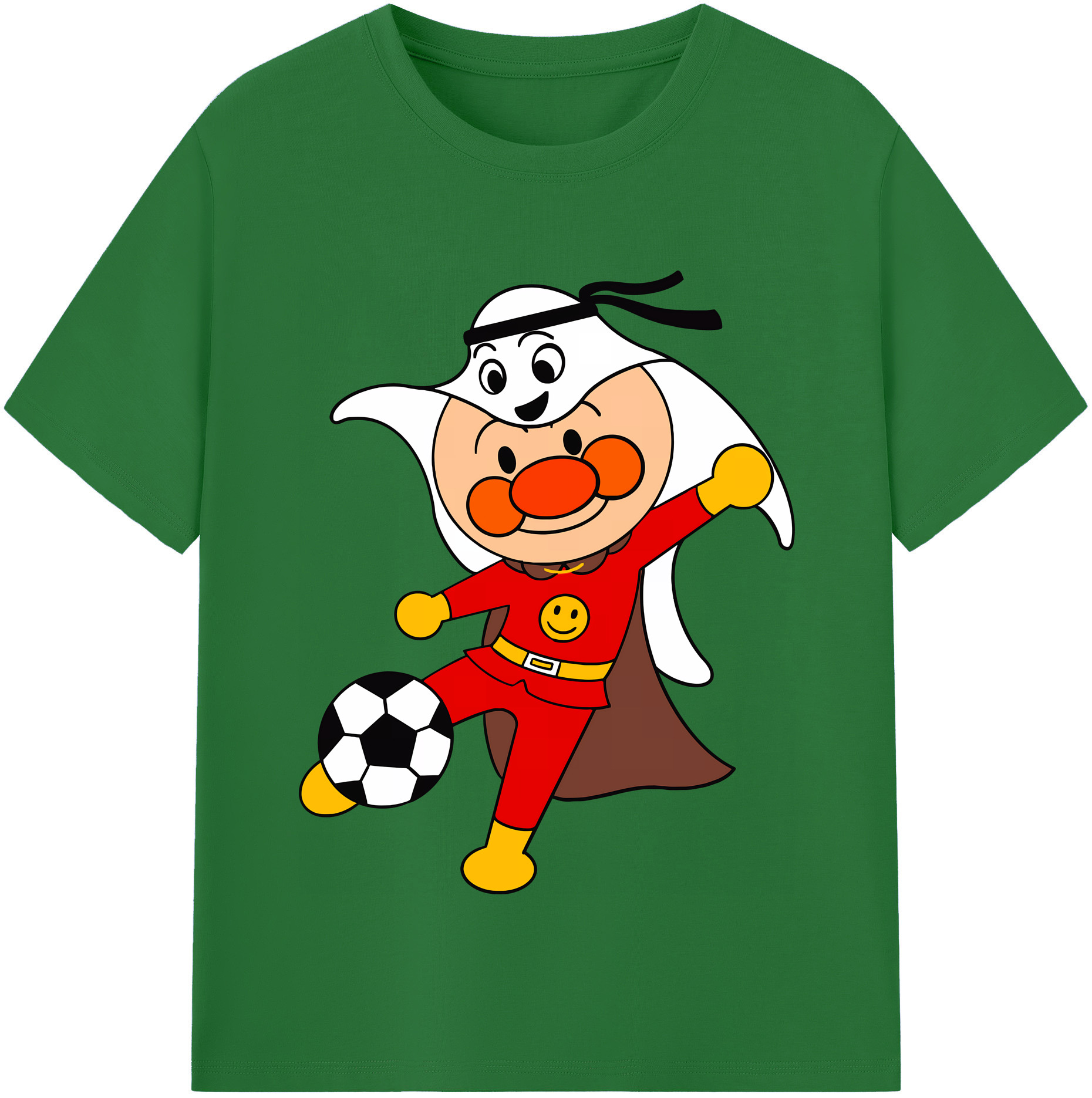 （画像用） アンパンマン Anpanman 綿100％半袖Tシャツ（フロントプリント）