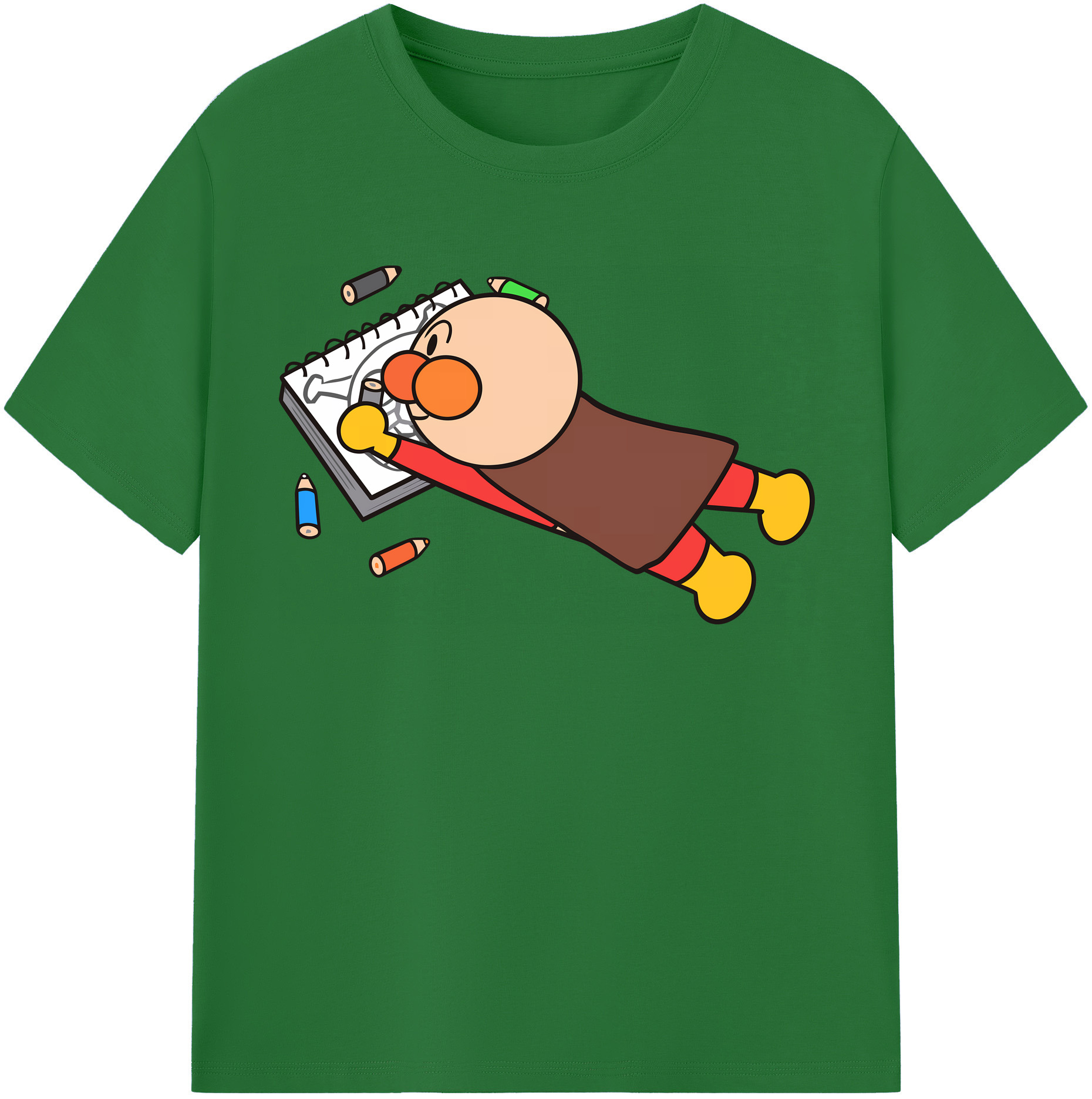 （画像用） アンパンマン Anpanman 綿100％半袖Tシャツ（フロントプリント）
