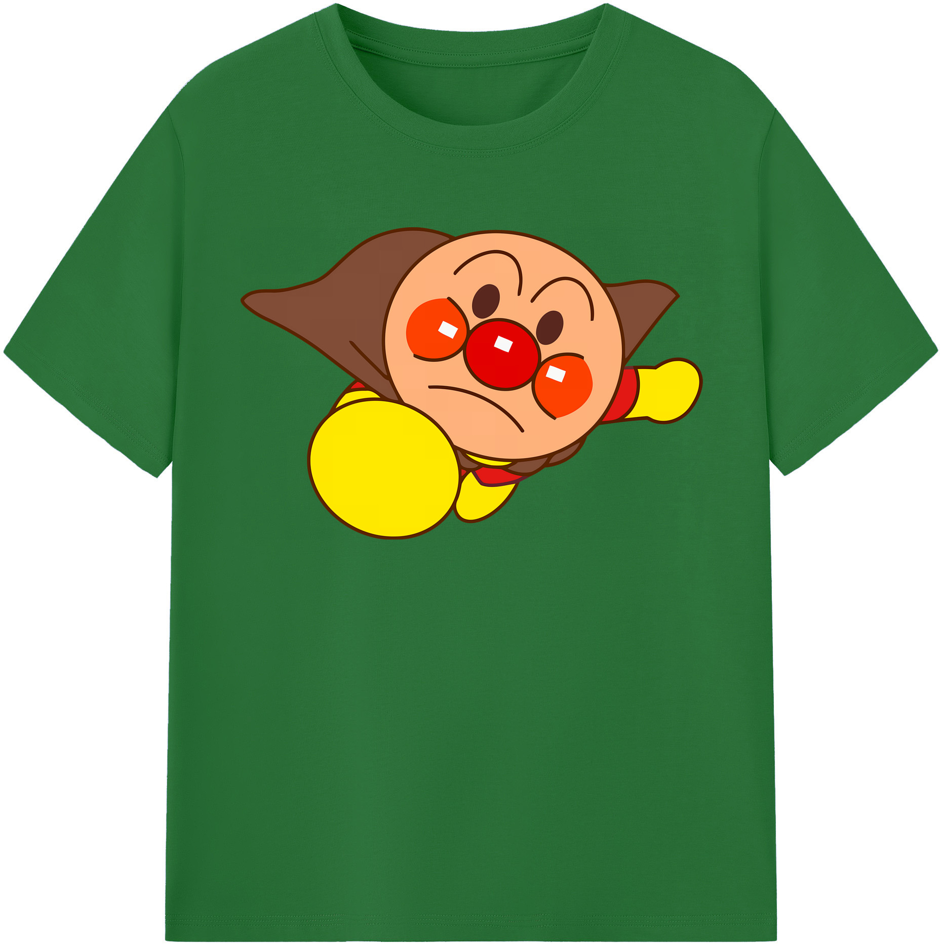 （画像用） アンパンマン Anpanman 綿100％半袖Tシャツ（フロントプリント）