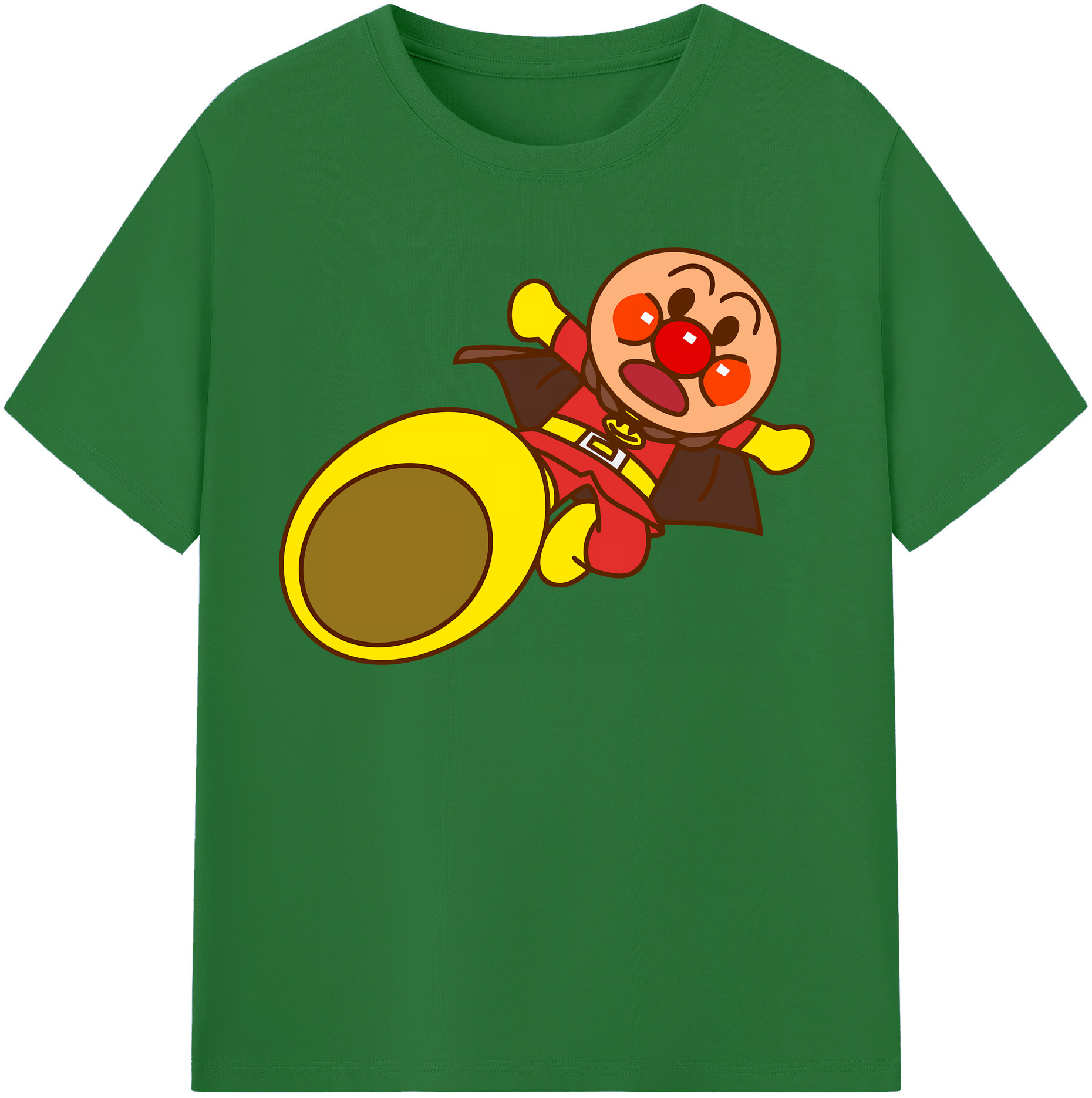 （画像用） アンパンマン Anpanman 綿100％半袖Tシャツ（フロントプリント）