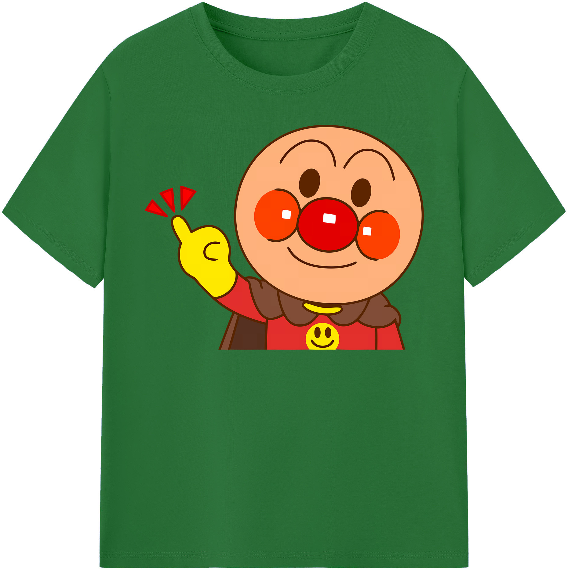 （画像用） アンパンマン Anpanman 綿100％半袖Tシャツ（フロントプリント）