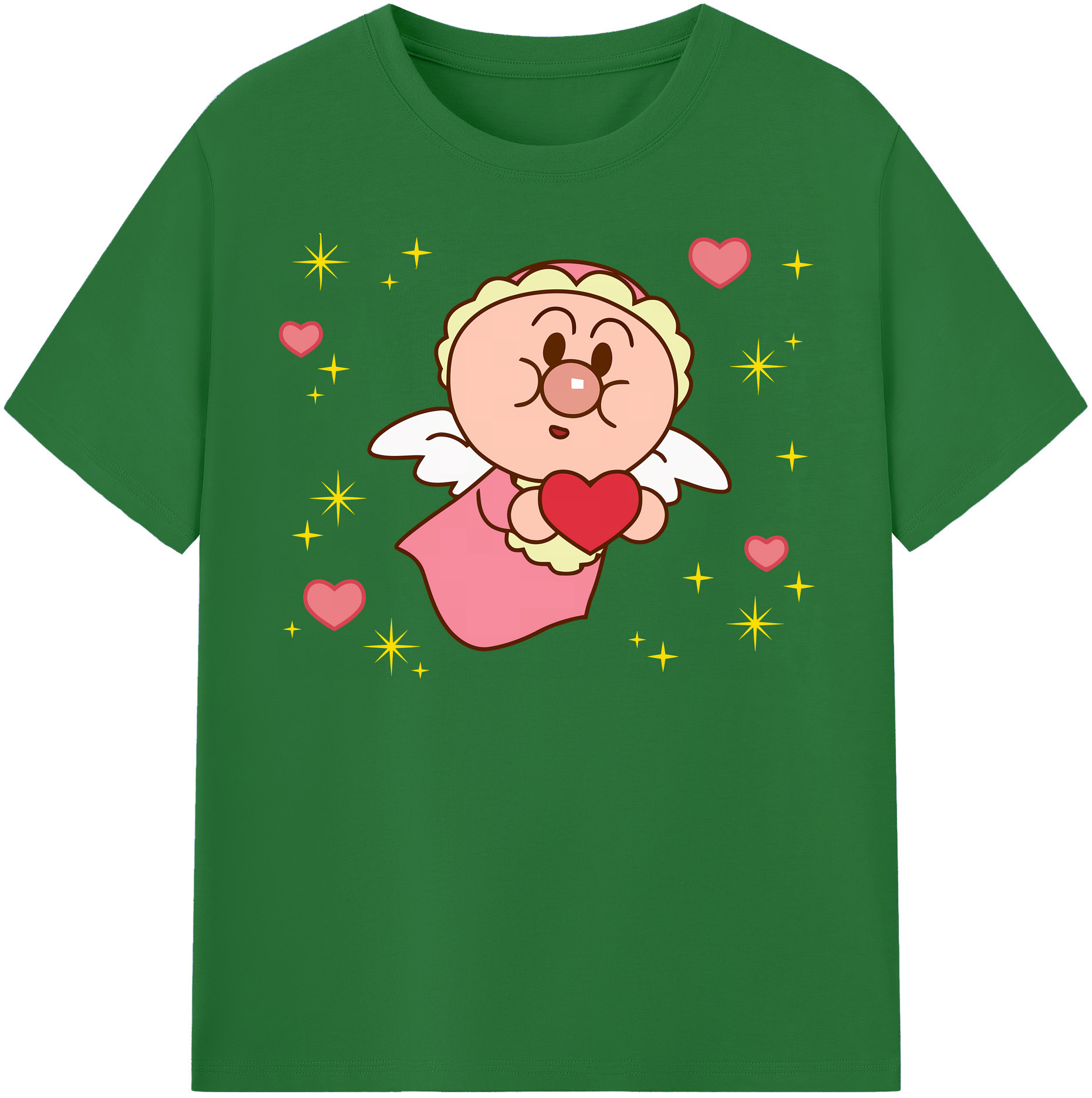 （画像用） アンパンマン Anpanman 綿100％半袖Tシャツ（フロントプリント）