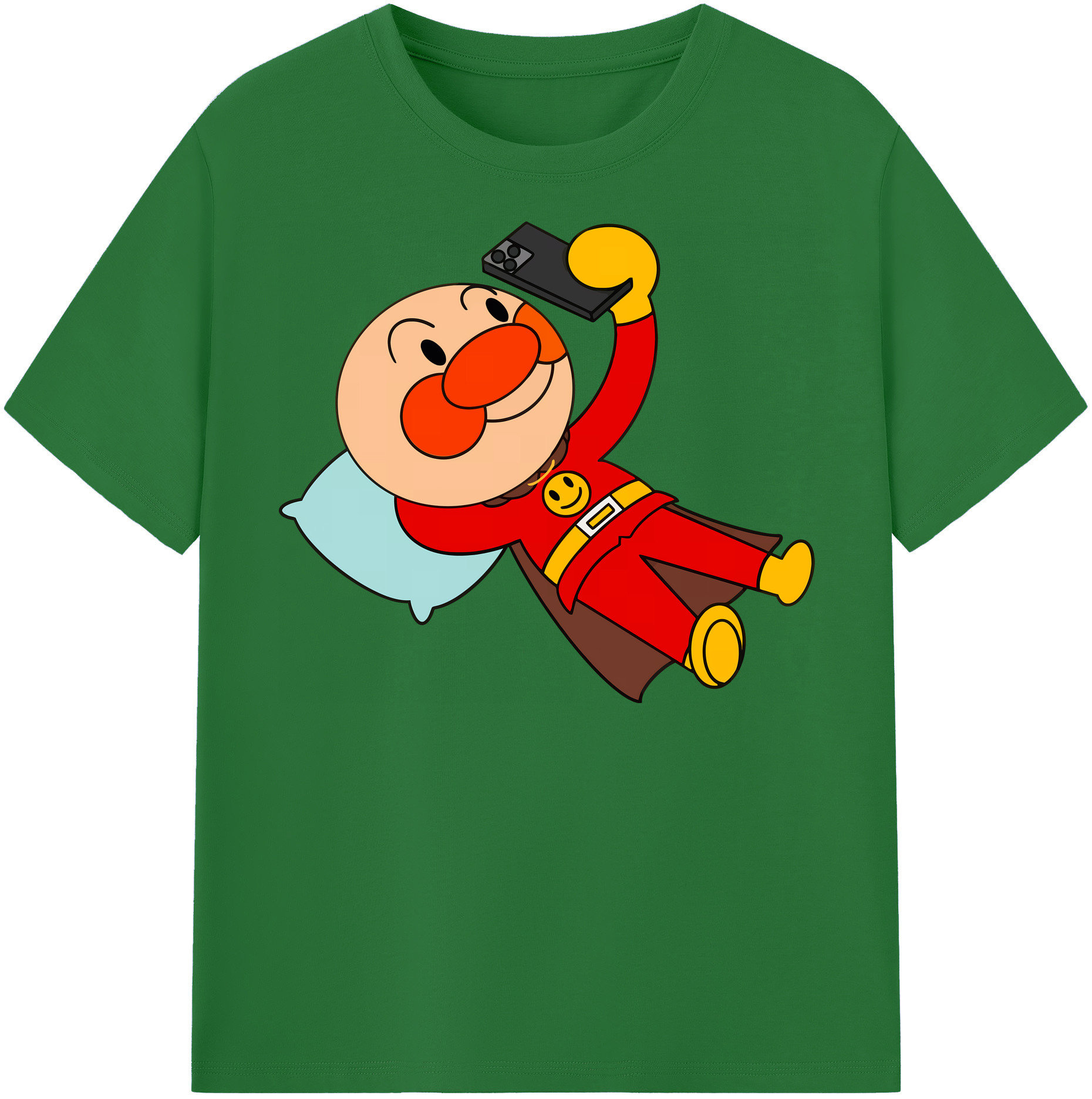 （画像用） アンパンマン Anpanman 綿100％半袖Tシャツ（フロントプリント）
