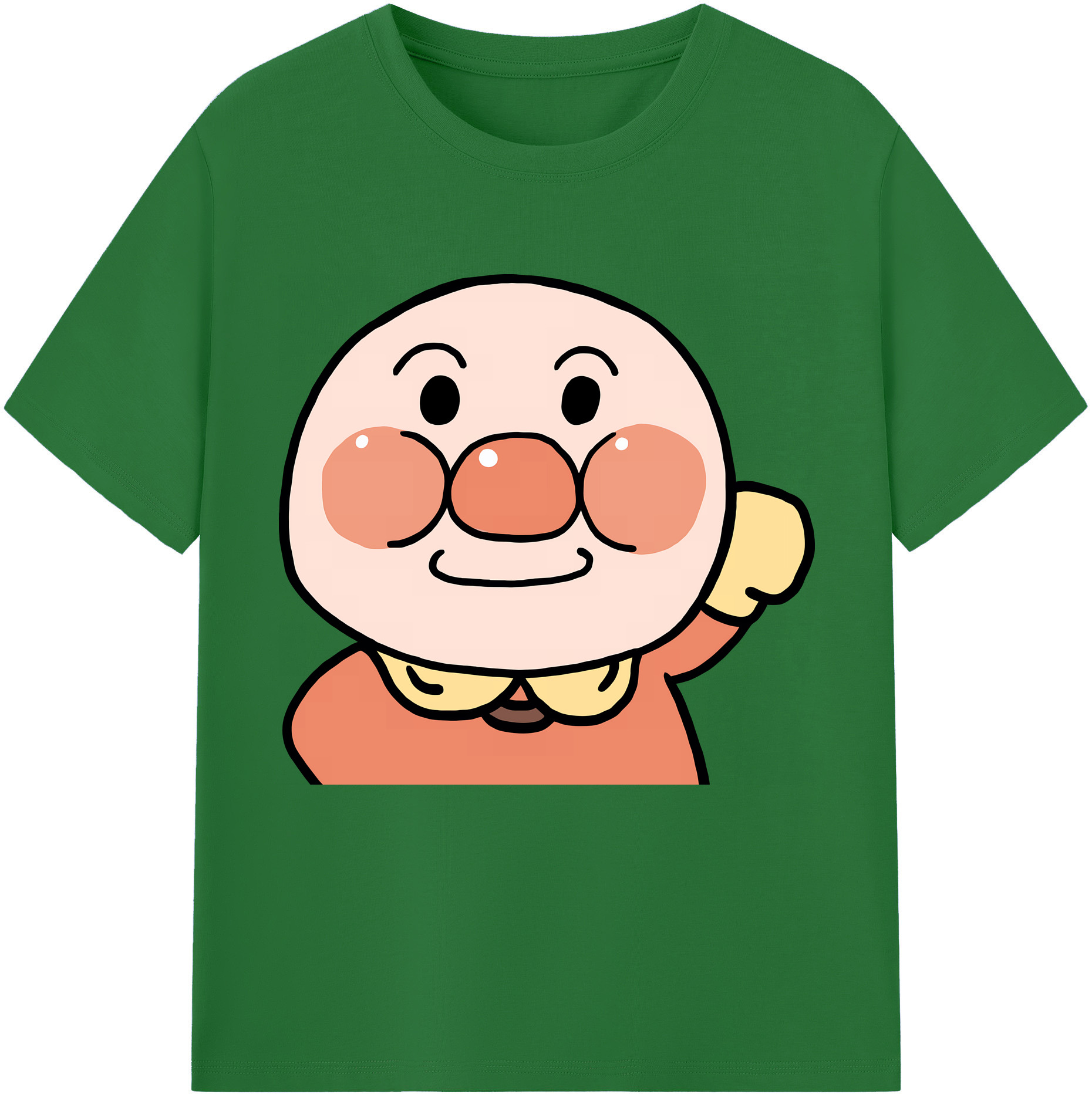 （画像用） アンパンマン Anpanman 綿100％半袖Tシャツ（フロントプリント）