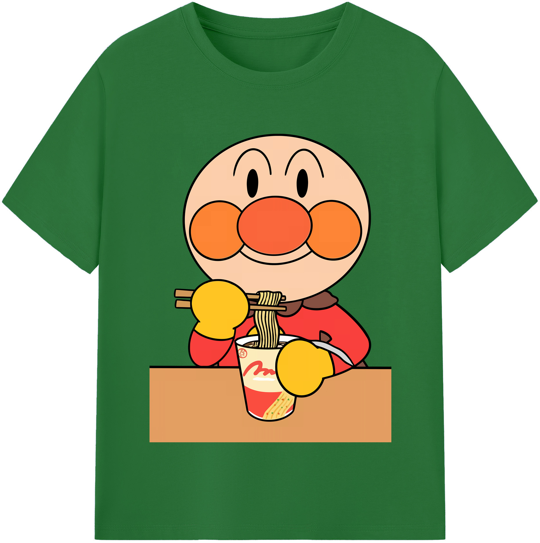 （画像用） アンパンマン Anpanman 綿100％半袖Tシャツ（フロントプリント）