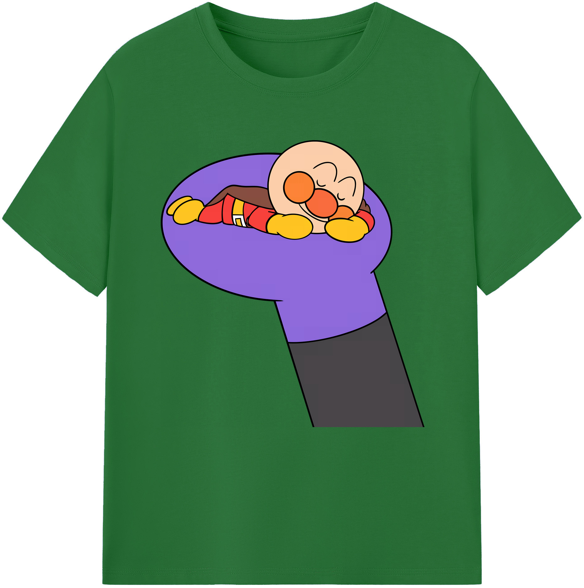（画像用） アンパンマン Anpanman 綿100％半袖Tシャツ（フロントプリント）