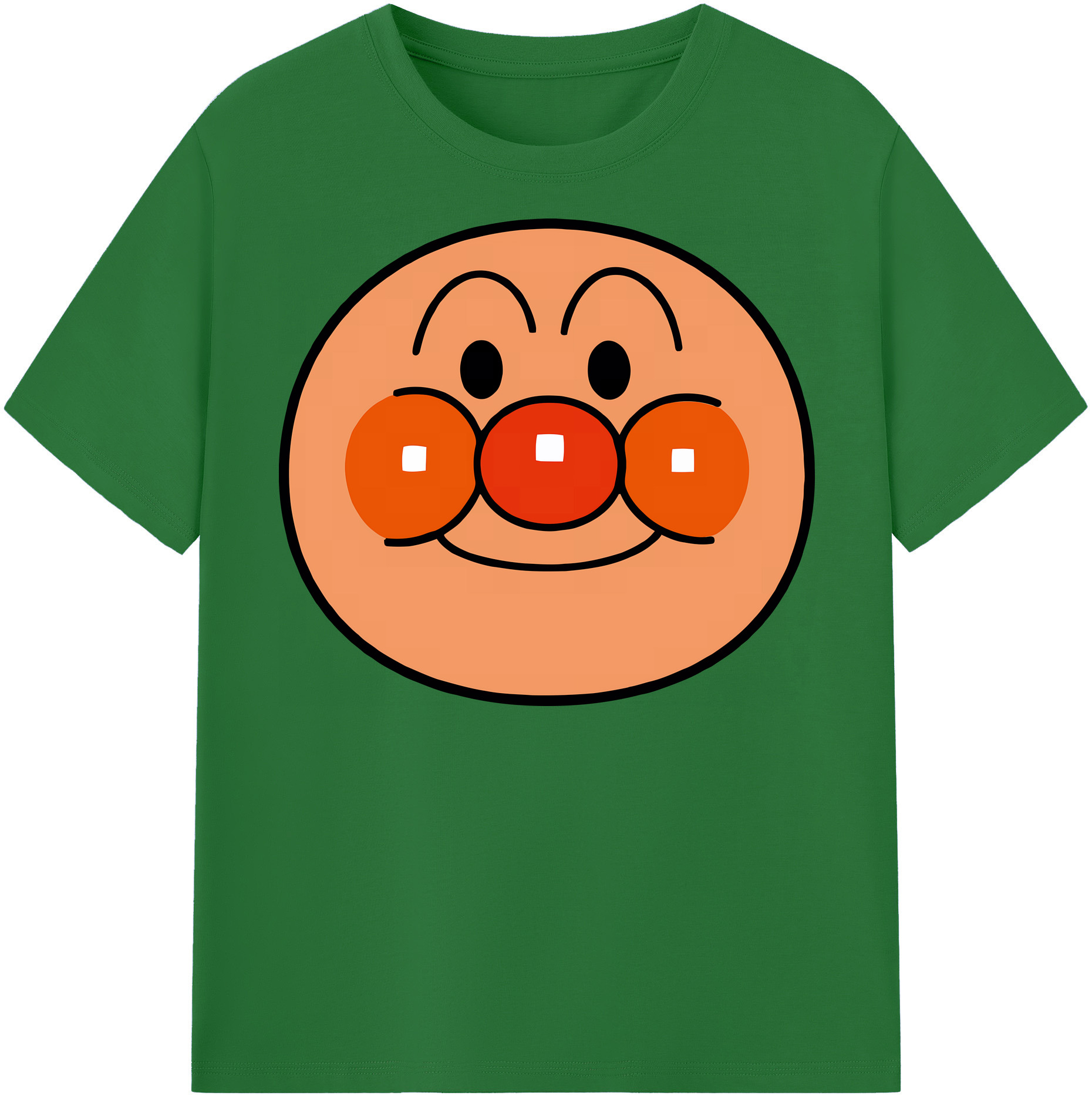 （画像用） アンパンマン Anpanman 綿100％半袖Tシャツ（フロントプリント）