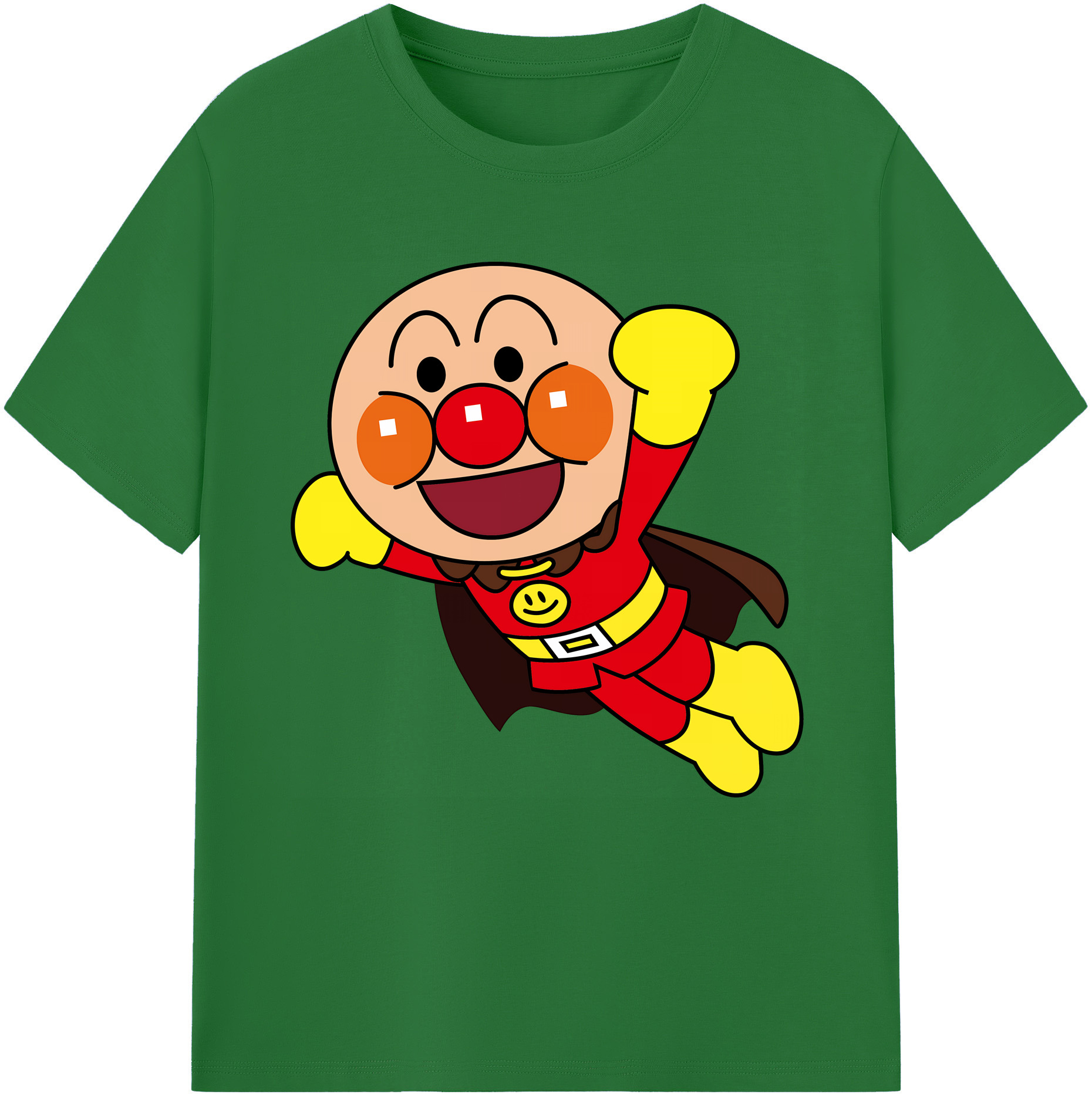 （画像用） アンパンマン Anpanman 綿100％半袖Tシャツ（フロントプリント）
