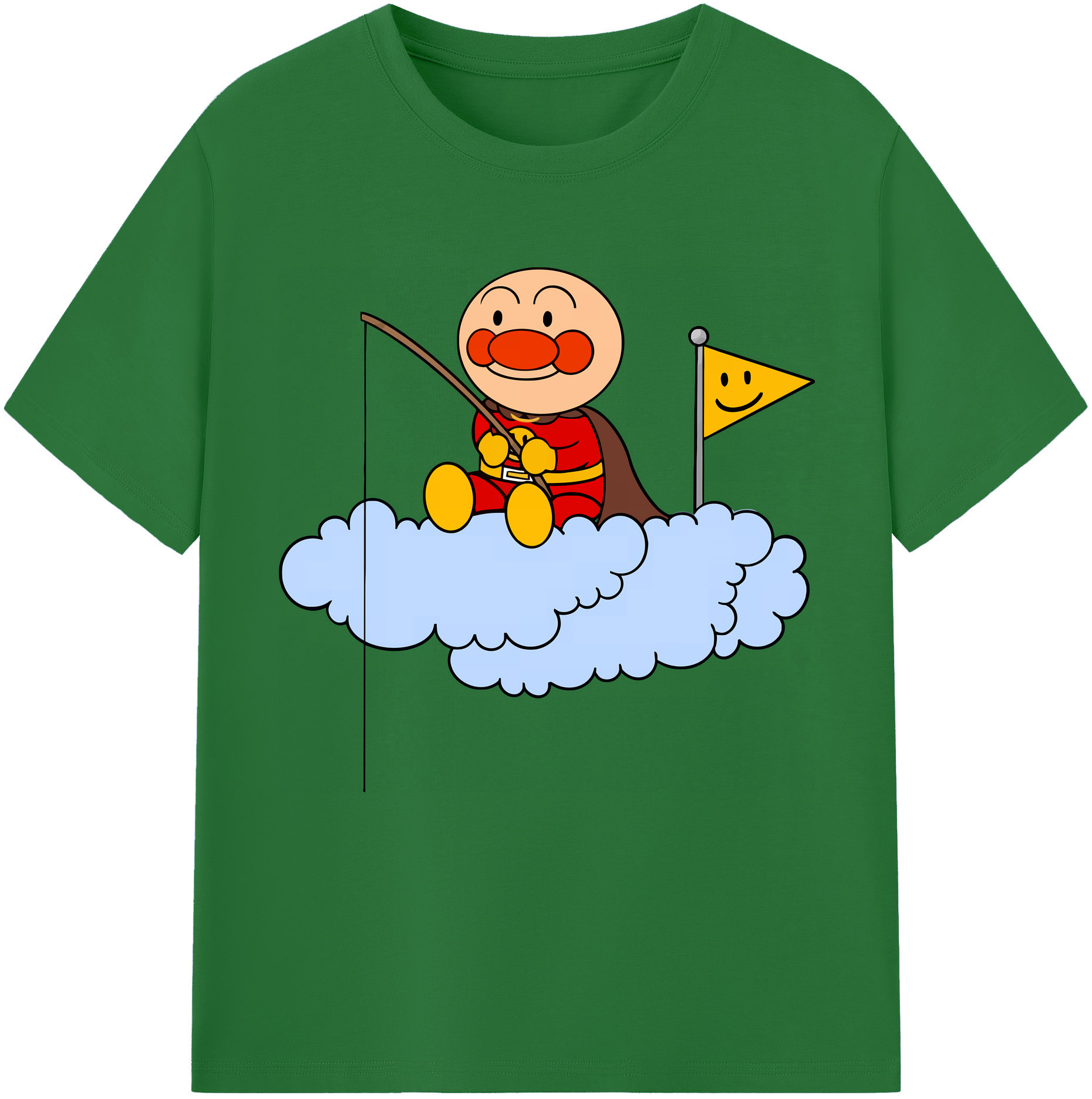 （画像用） アンパンマン Anpanman 綿100％半袖Tシャツ（フロントプリント）