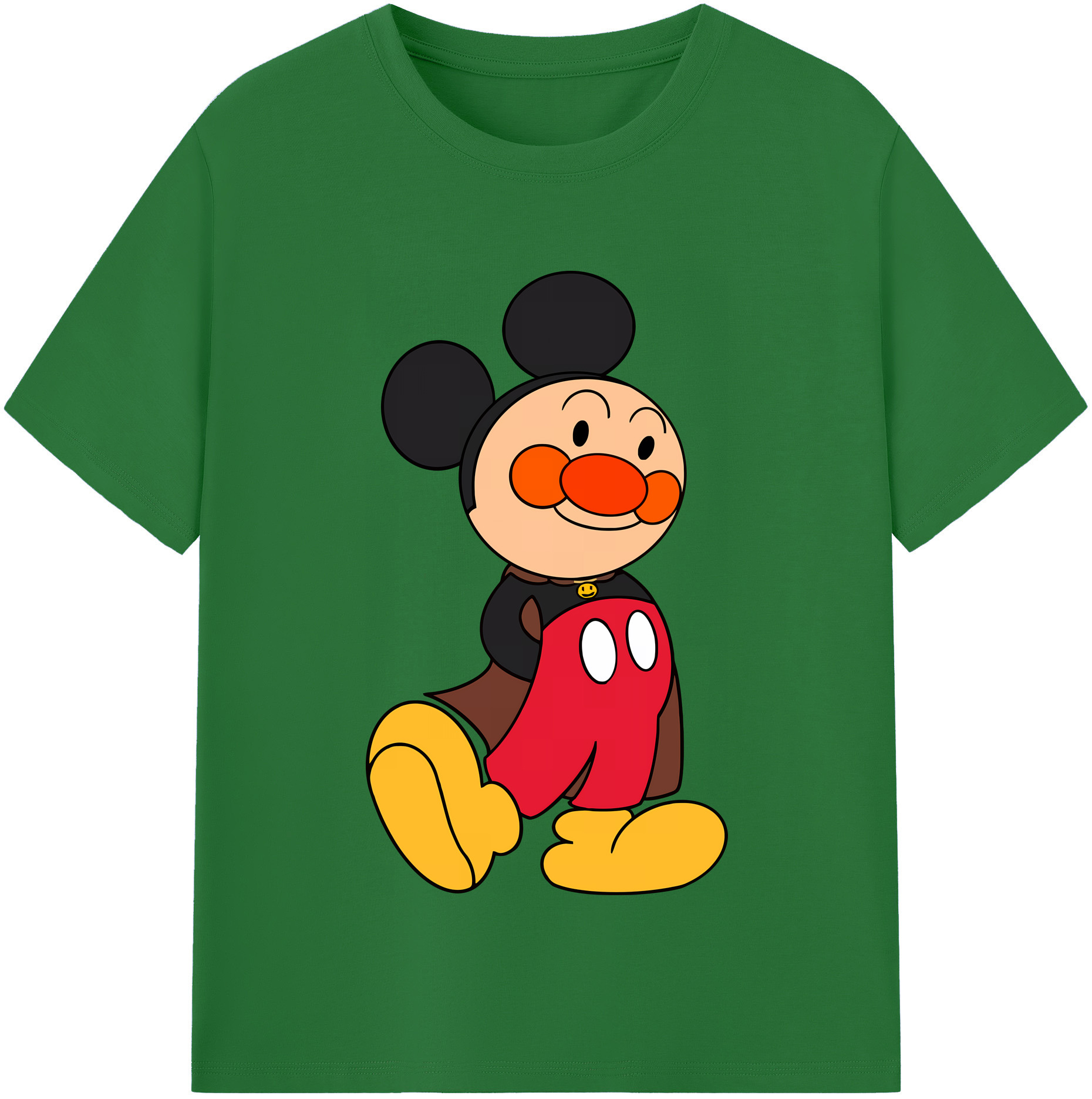 （画像用） アンパンマン Anpanman 綿100％半袖Tシャツ（フロントプリント）