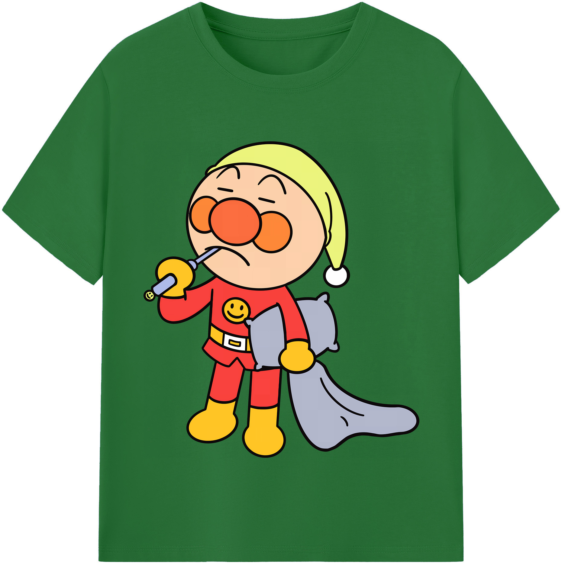 （画像用） アンパンマン Anpanman 綿100％半袖Tシャツ（フロントプリント）