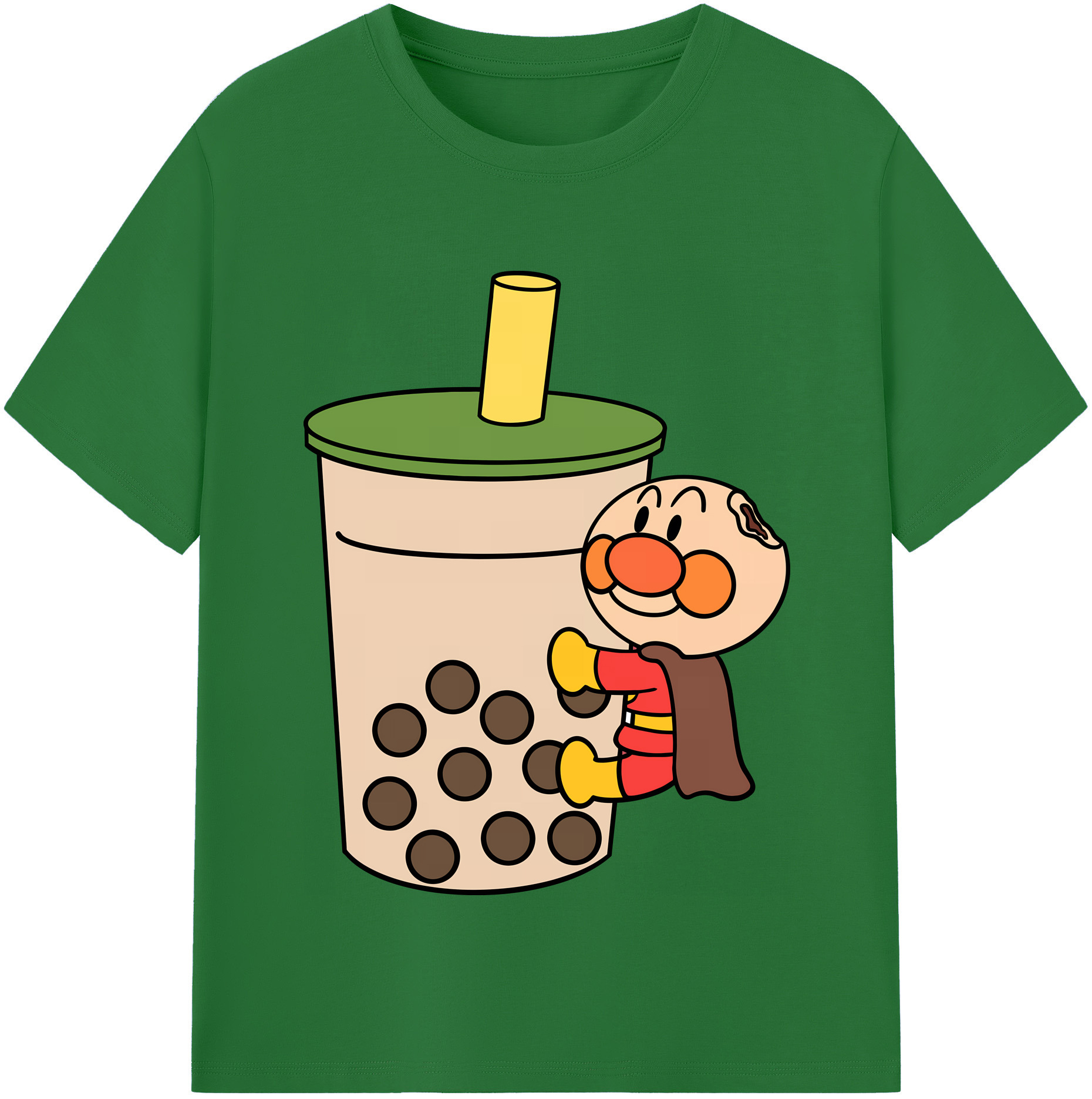 （画像用） アンパンマン Anpanman 綿100％半袖Tシャツ（フロントプリント）