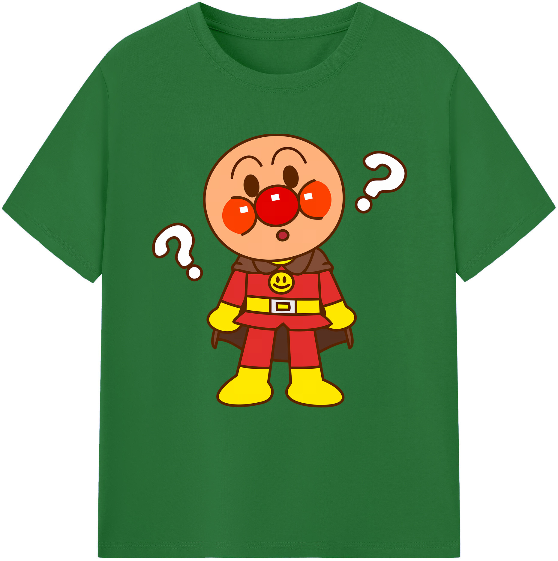 （画像用） アンパンマン Anpanman 綿100％半袖Tシャツ（フロントプリント）