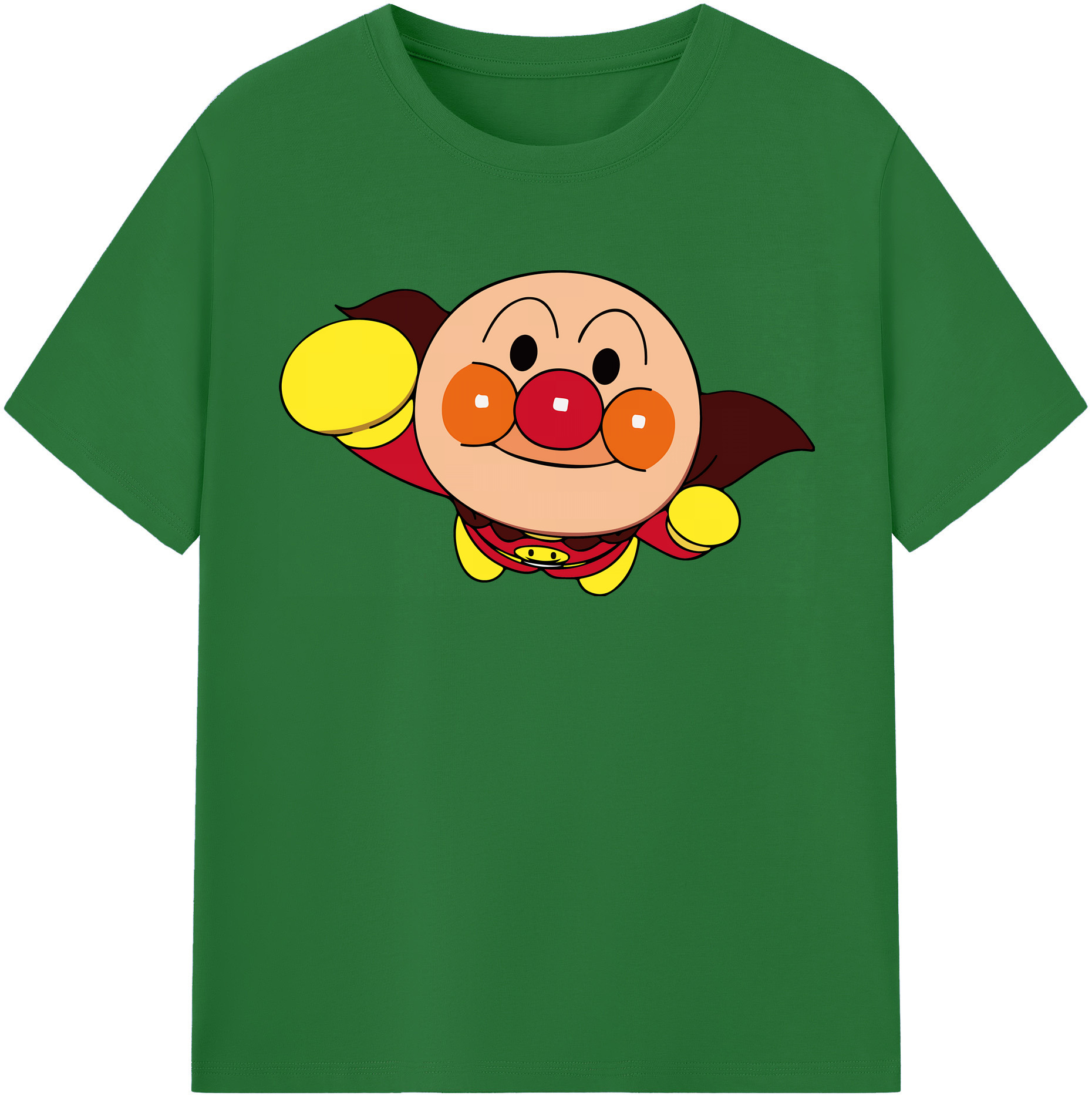 （画像用） アンパンマン Anpanman 綿100％半袖Tシャツ（フロントプリント）