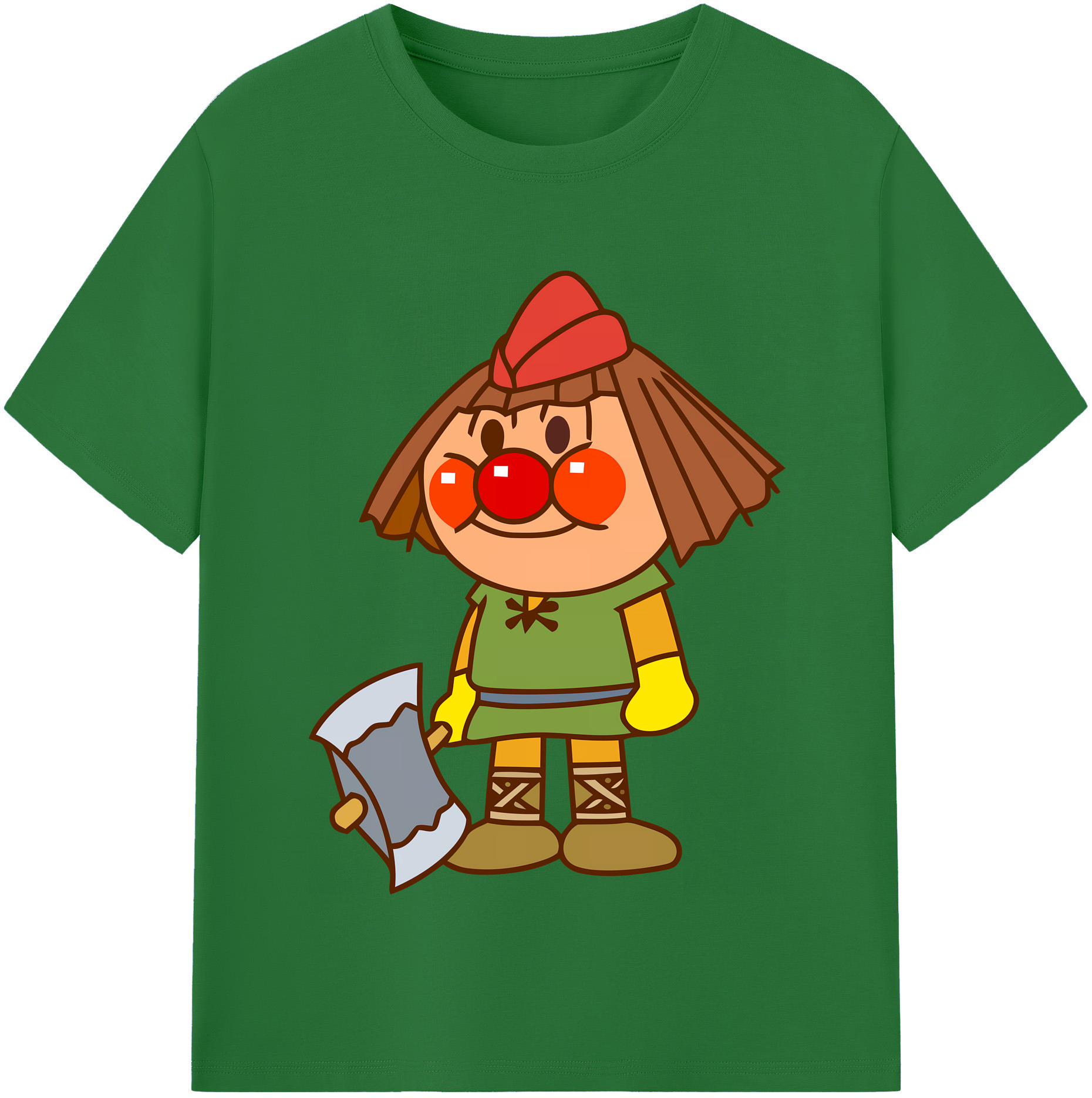 （画像用） アンパンマン Anpanman 綿100％半袖Tシャツ（フロントプリント）