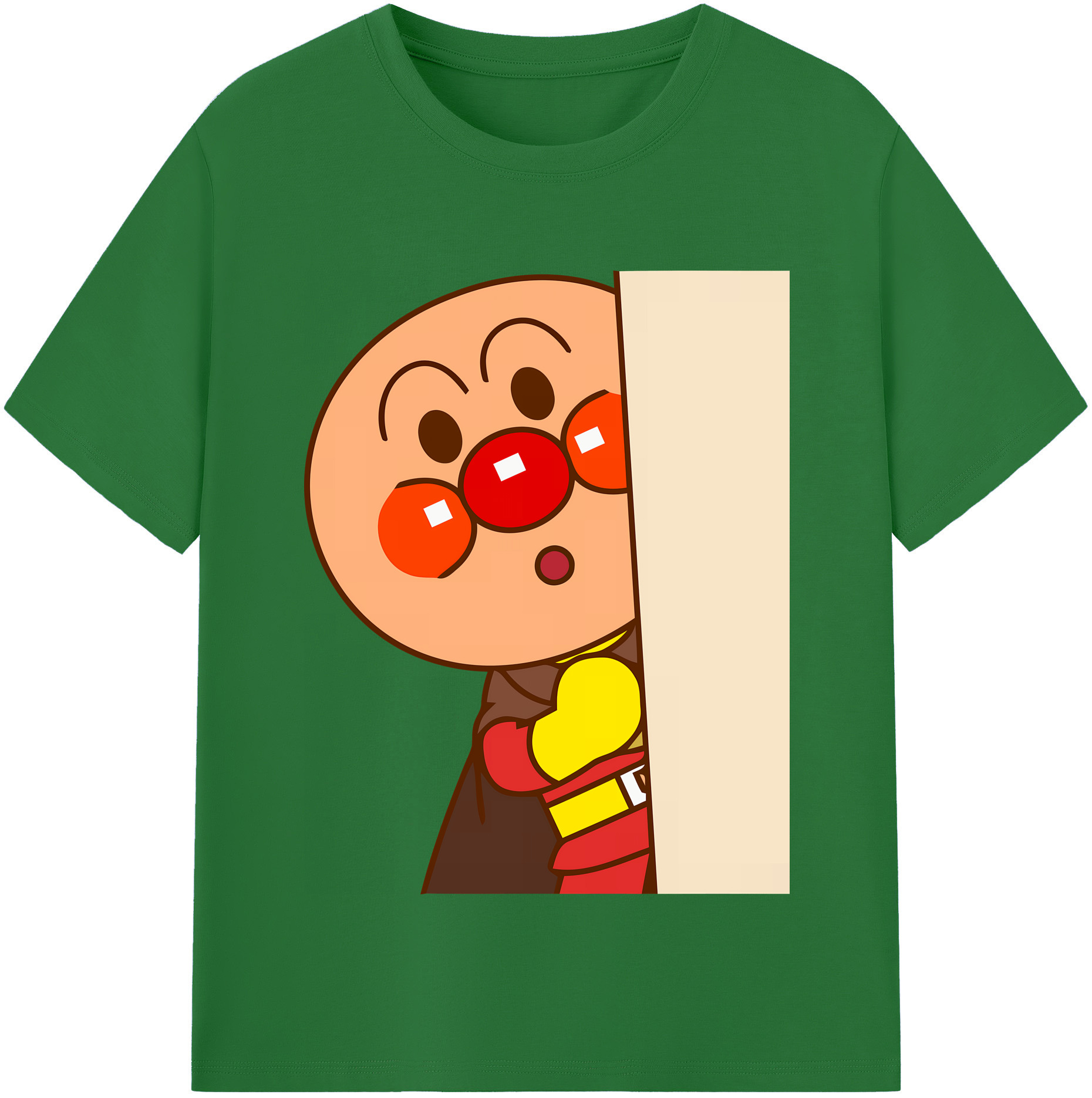 （画像用） アンパンマン Anpanman 綿100％半袖Tシャツ（フロントプリント）