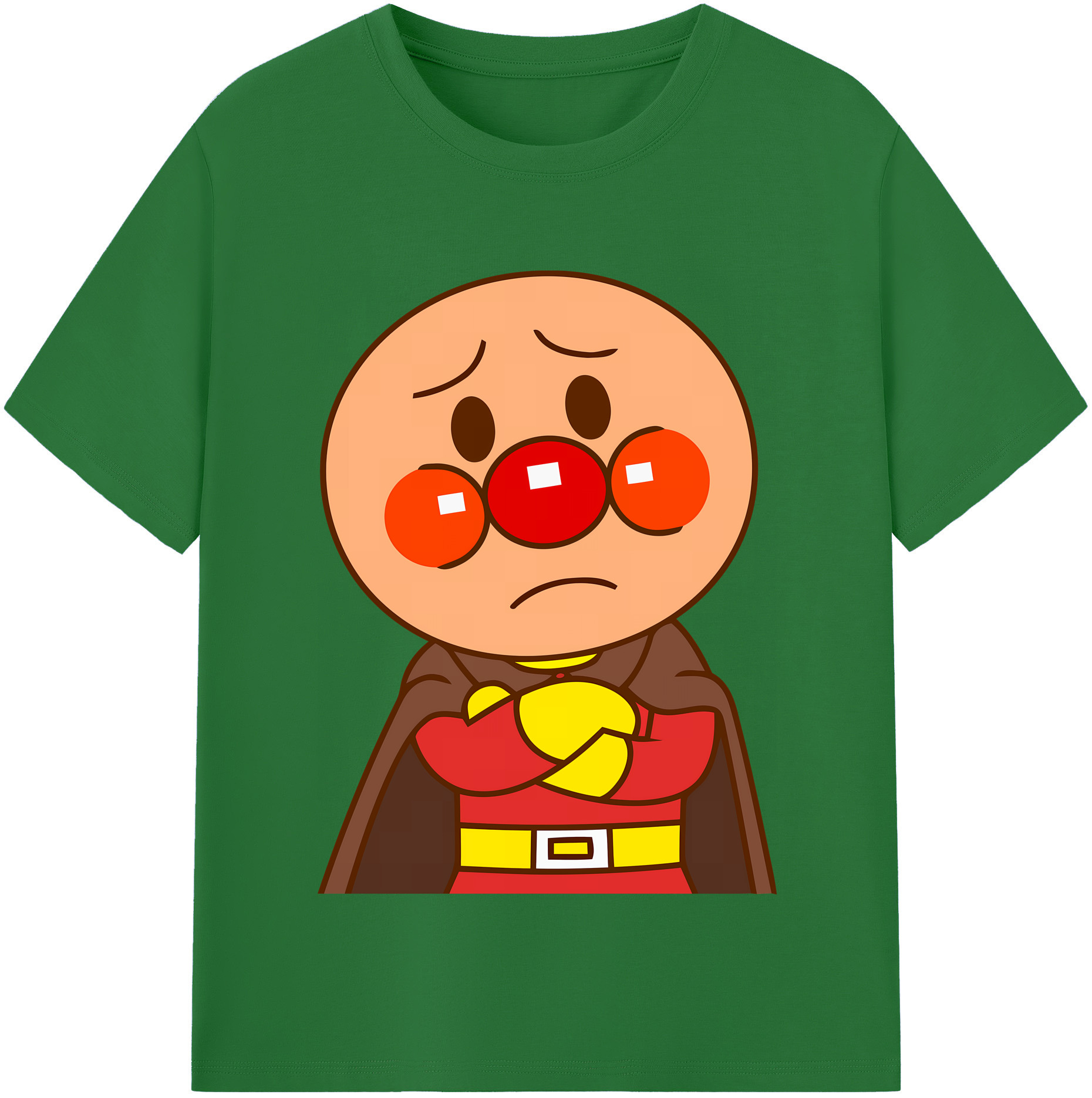 （画像用） アンパンマン Anpanman 綿100％半袖Tシャツ（フロントプリント）