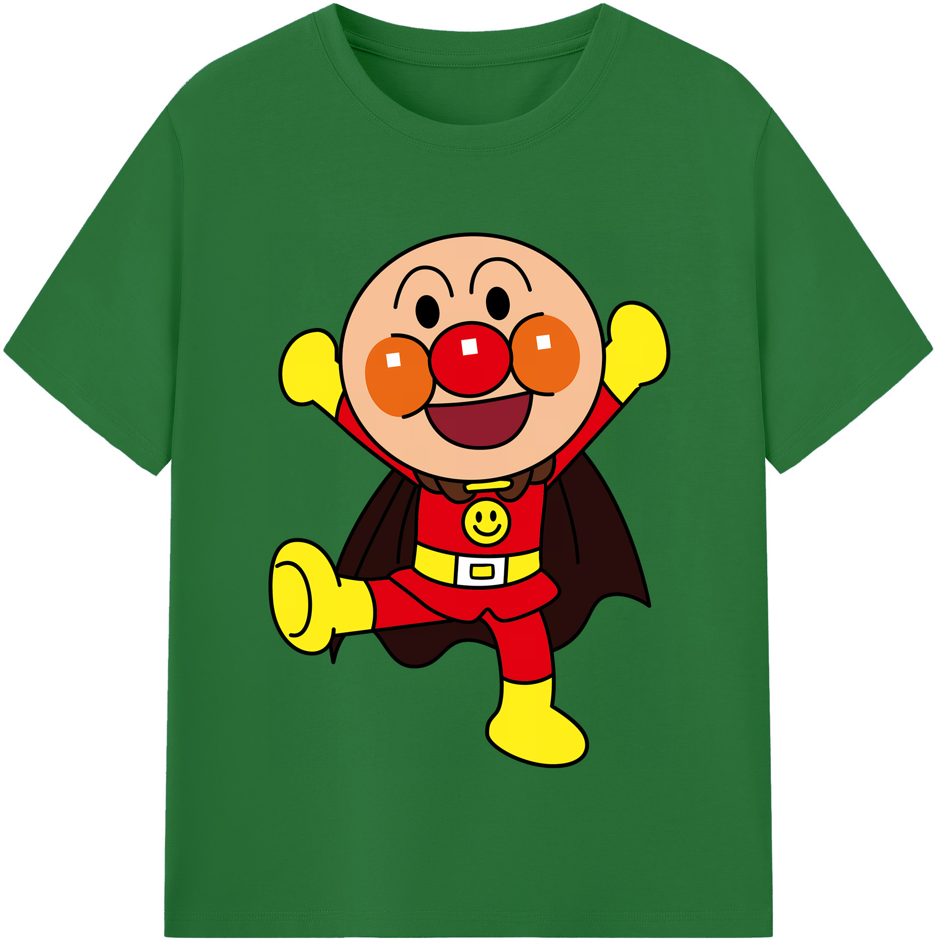 （画像用） アンパンマン Anpanman 綿100％半袖Tシャツ（フロントプリント）