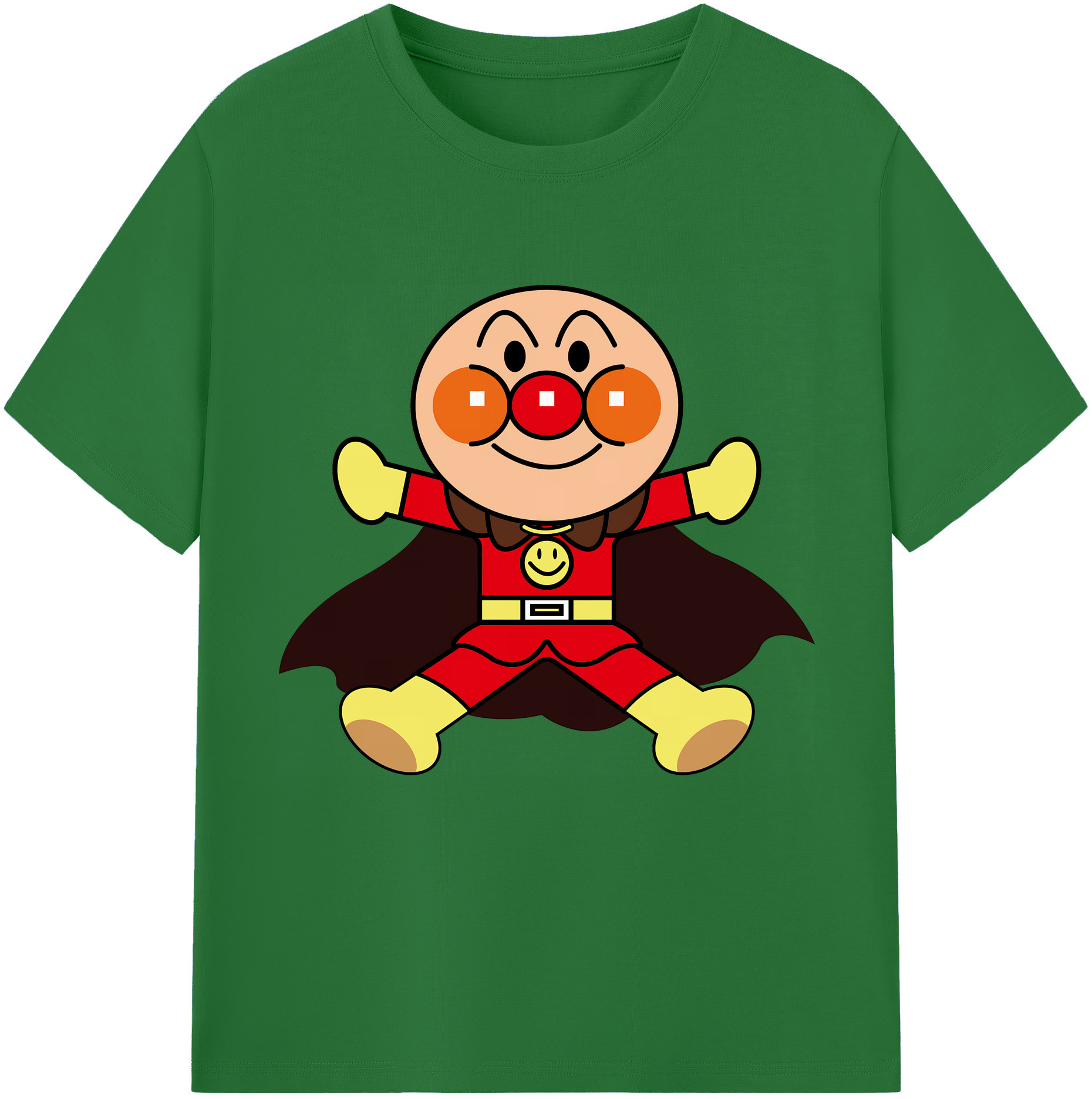 （画像用） アンパンマン Anpanman 綿100％半袖Tシャツ（フロントプリント）