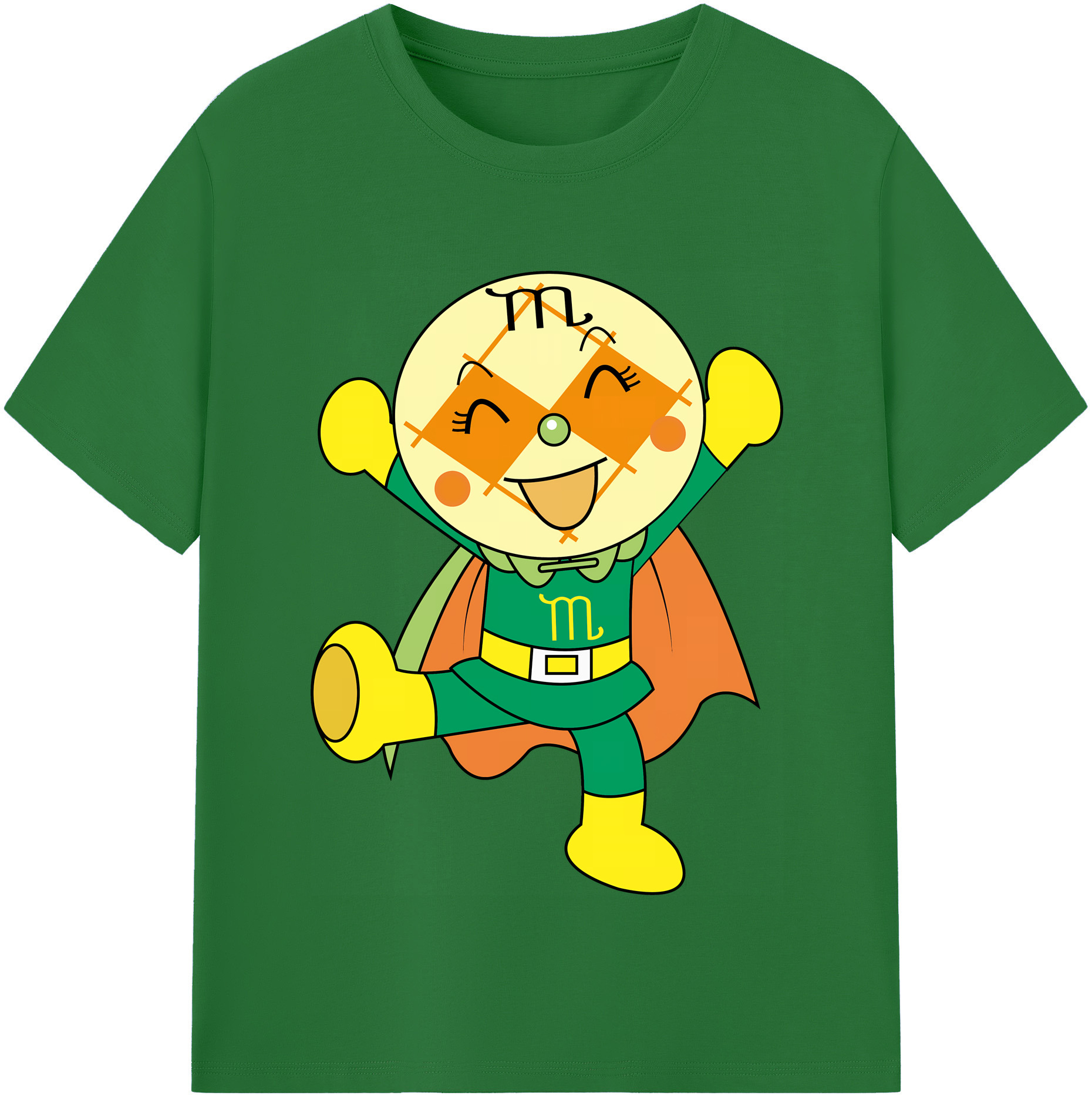 （画像用） アンパンマン Anpanman 綿100％半袖Tシャツ（フロントプリント）