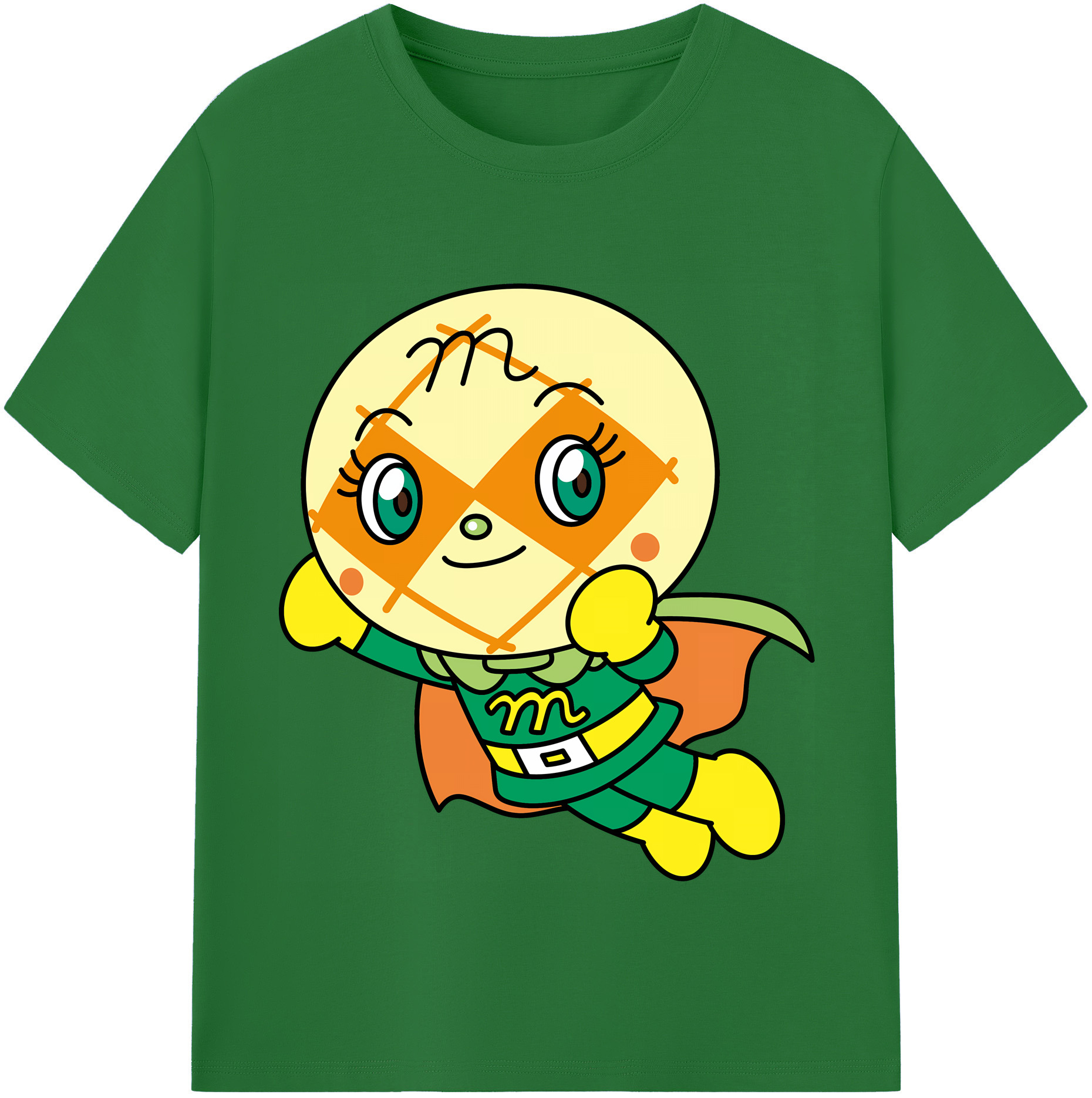 （画像用） アンパンマン Anpanman 綿100％半袖Tシャツ（フロントプリント）