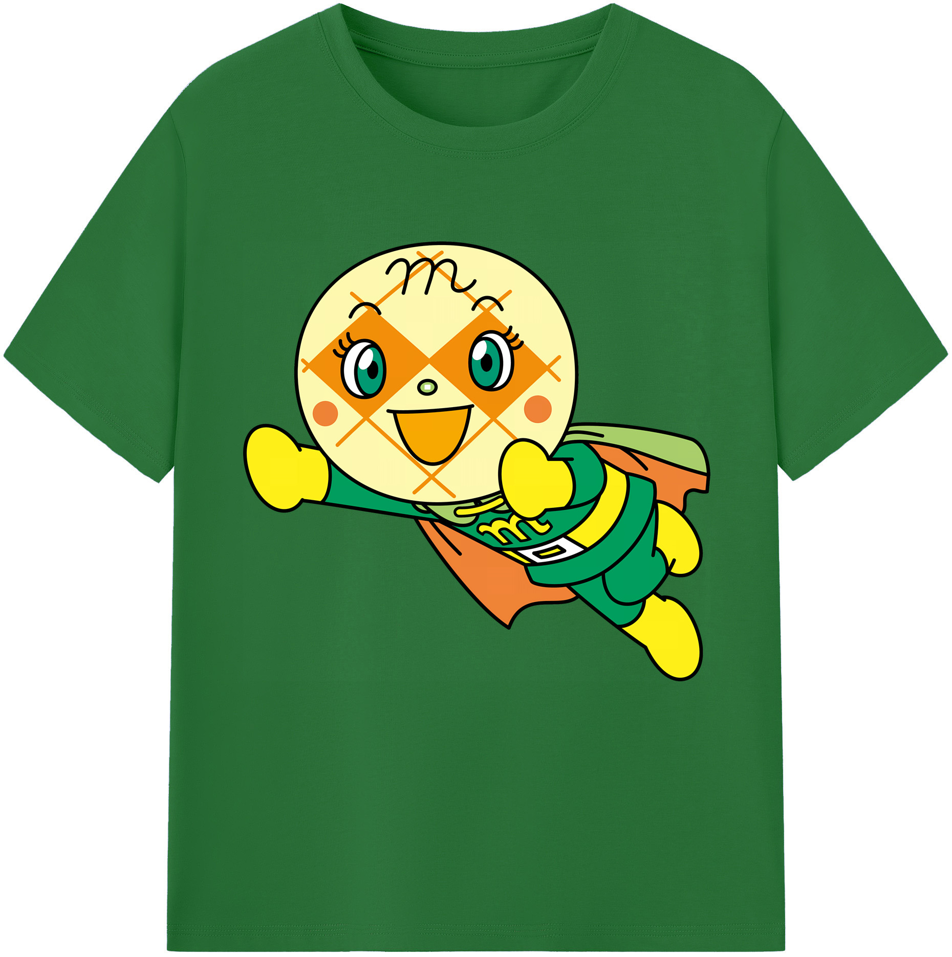 （画像用） アンパンマン Anpanman 綿100％半袖Tシャツ（フロントプリント）