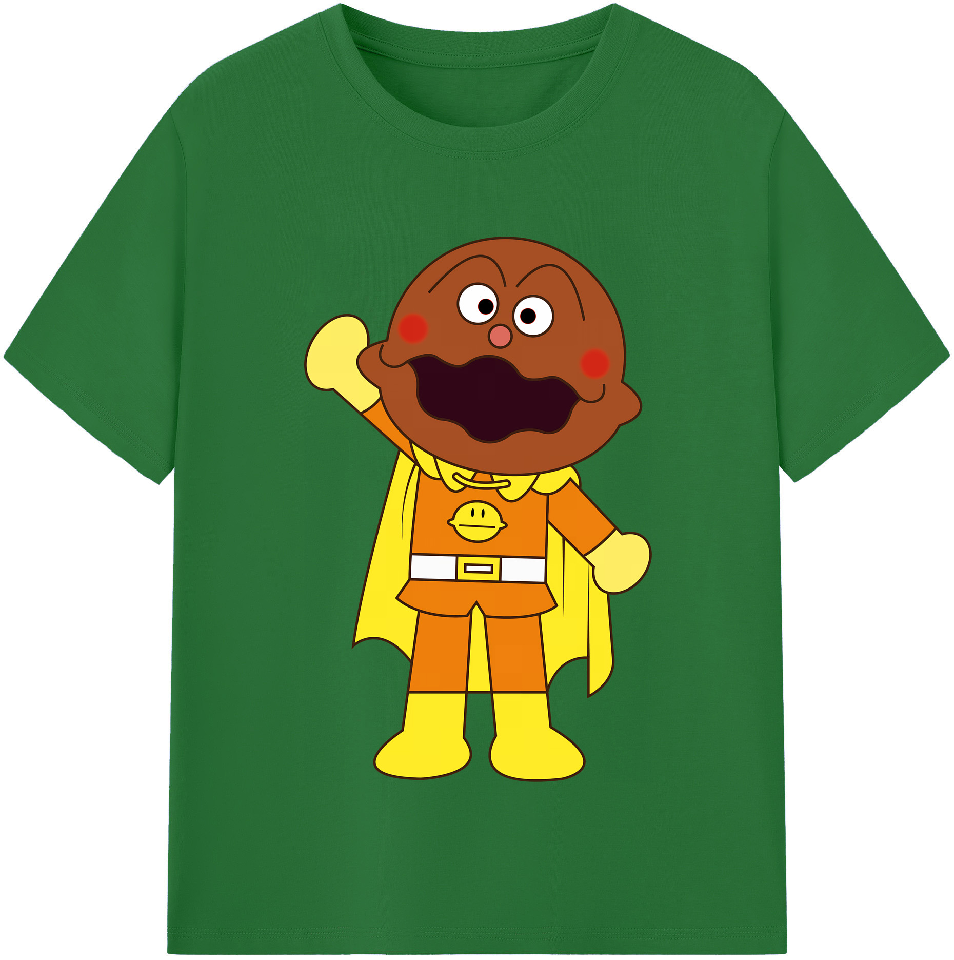 （画像用） アンパンマン Anpanman 綿100％半袖Tシャツ（フロントプリント）